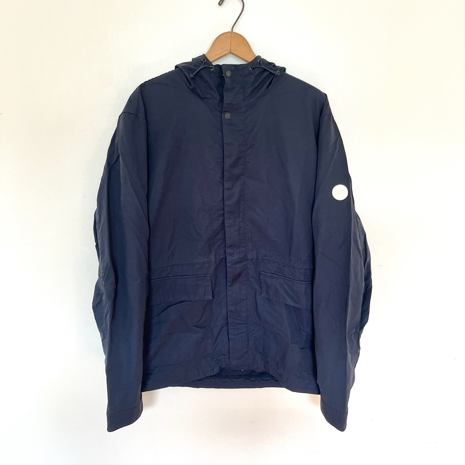 Norse Projects Summer Cotton Men’s Navy Cotton Parka Jacket Size XL