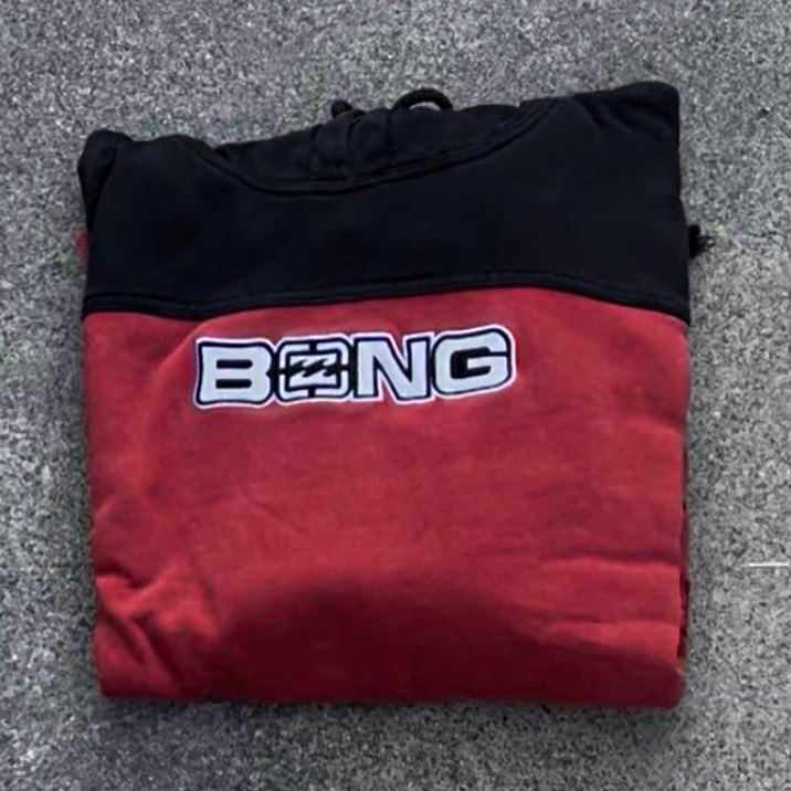 RARE Y2K Billabong Men’s L Red/Black Two Tone Hoodie RARE Y2K Billabong Men’s L Red/Black Two Tone Hoodie