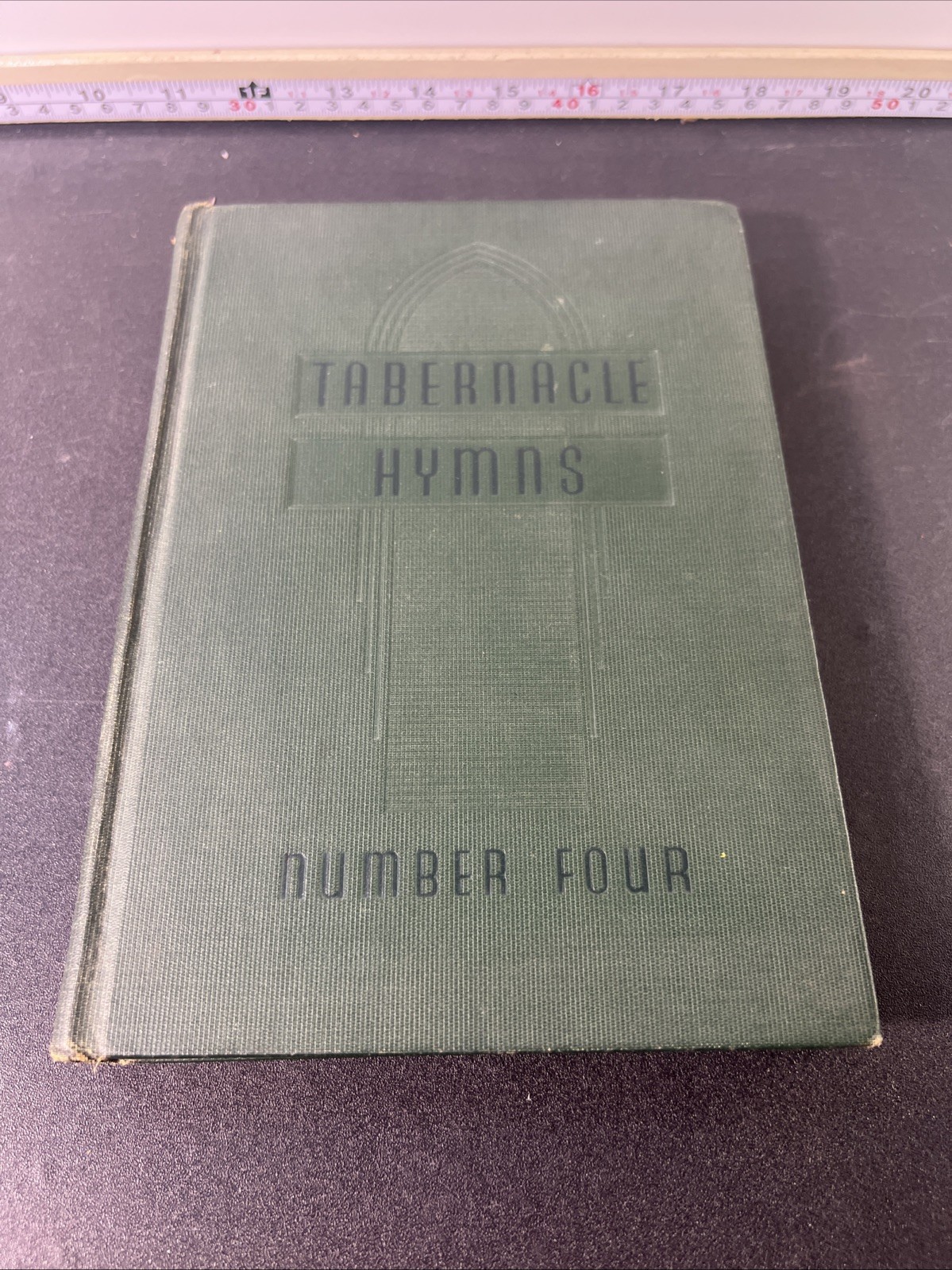 VTG Tabernacle Hymns Number Four 1949 Shaped Notes Green Hard Cover USA Hymnal VTG Tabernacle Hymns Number Four 1949 Shaped Notes Green Hard Cover USA Hymnal