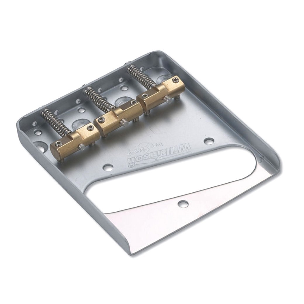 *NEW Wilkinson Vintage BRIDGE for Fender Telecaster Tele Chrome & Brass WTB-CR