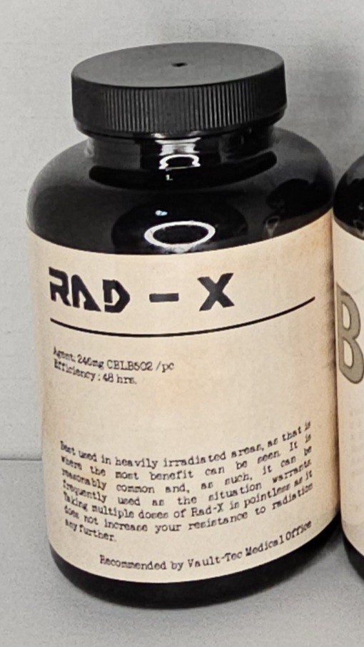 Fallout Inspired Rad X Bottle Prop *Unofficial, Handmade*