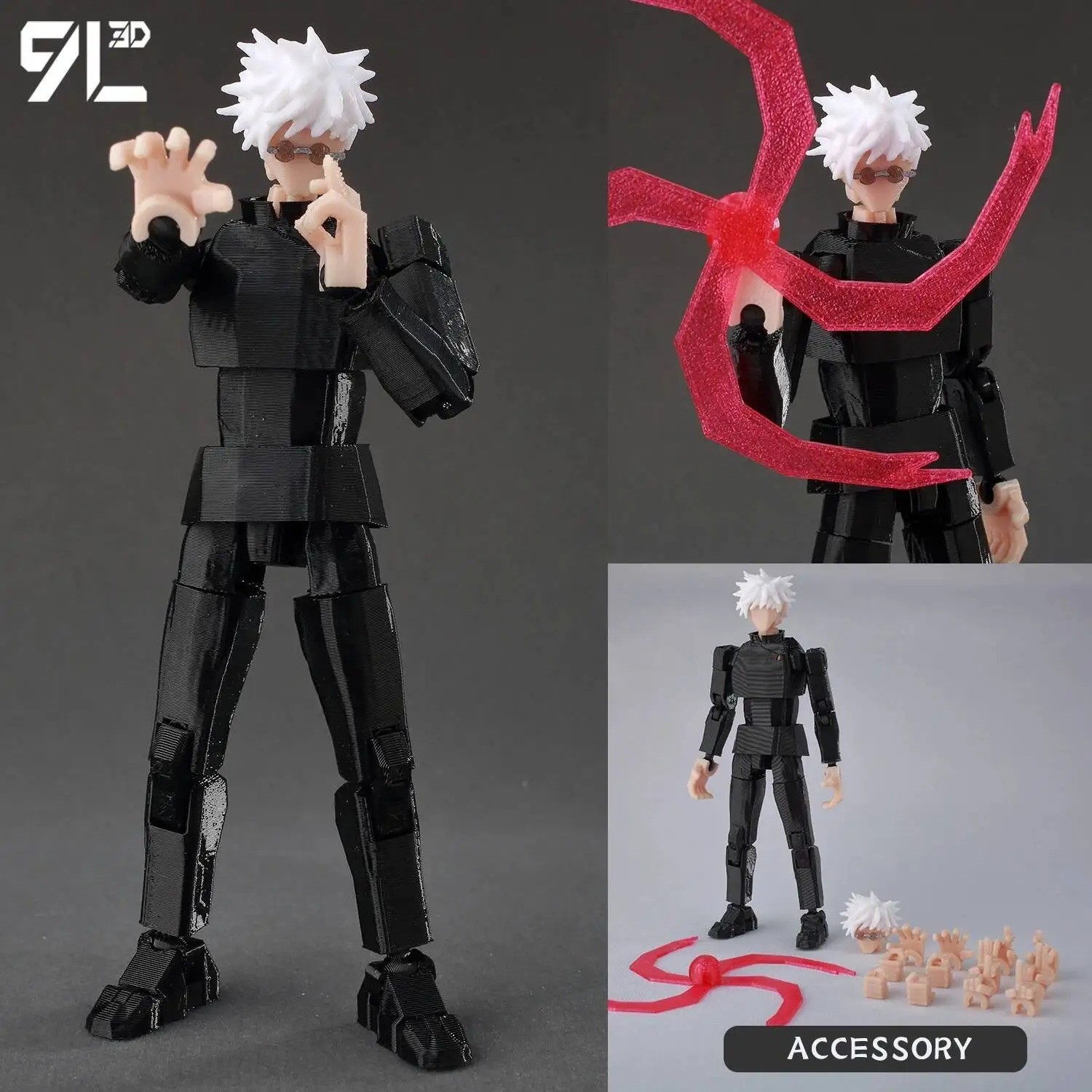 9L 3D Anime Figure Jujutsu Kaisen Sukuna T13 Movable Dummy Lucky13 Toy Gift