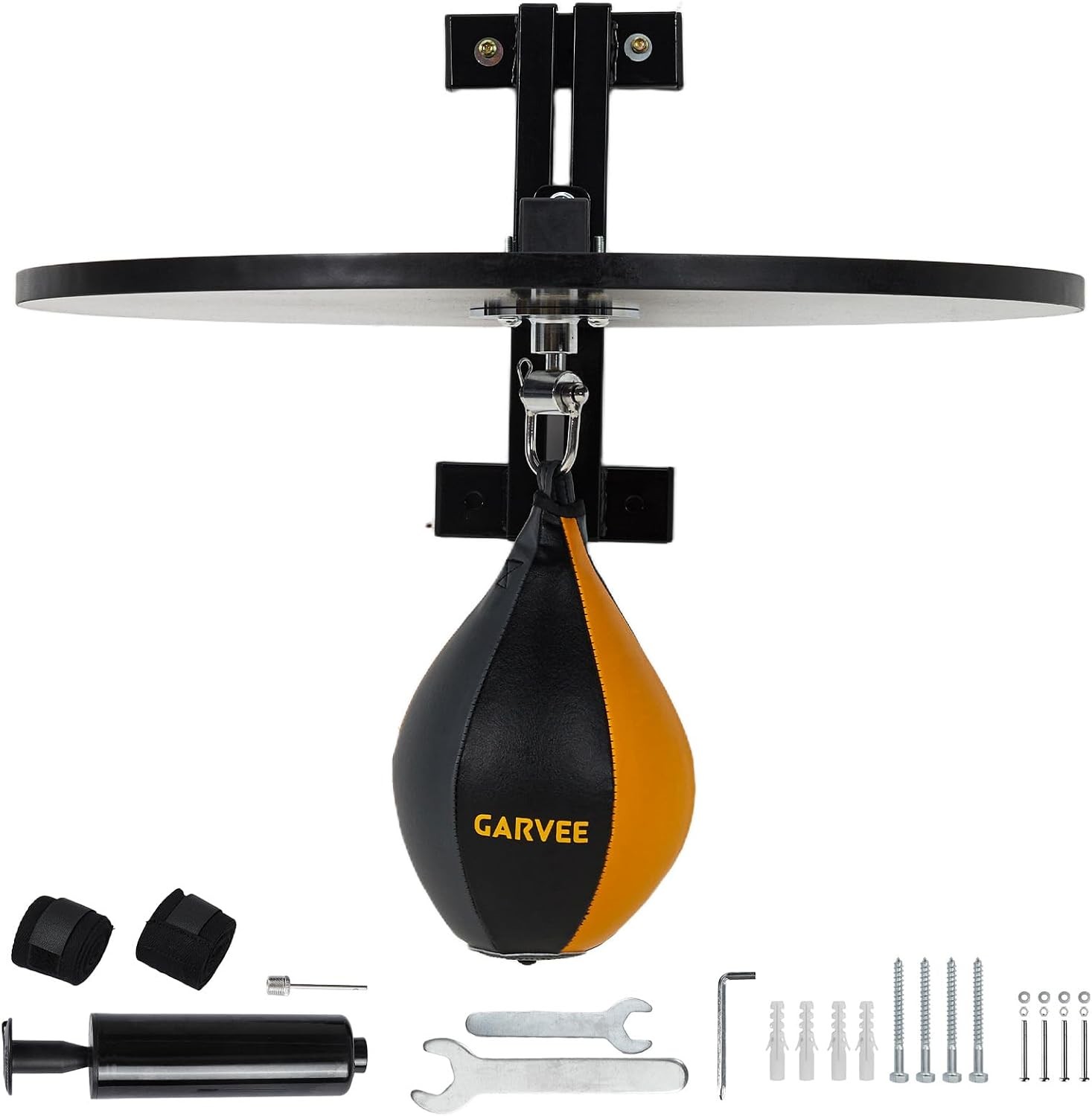 Hardwood Speed Bag Platform Kit with Adjustable Mount 360 Degree Swivel
