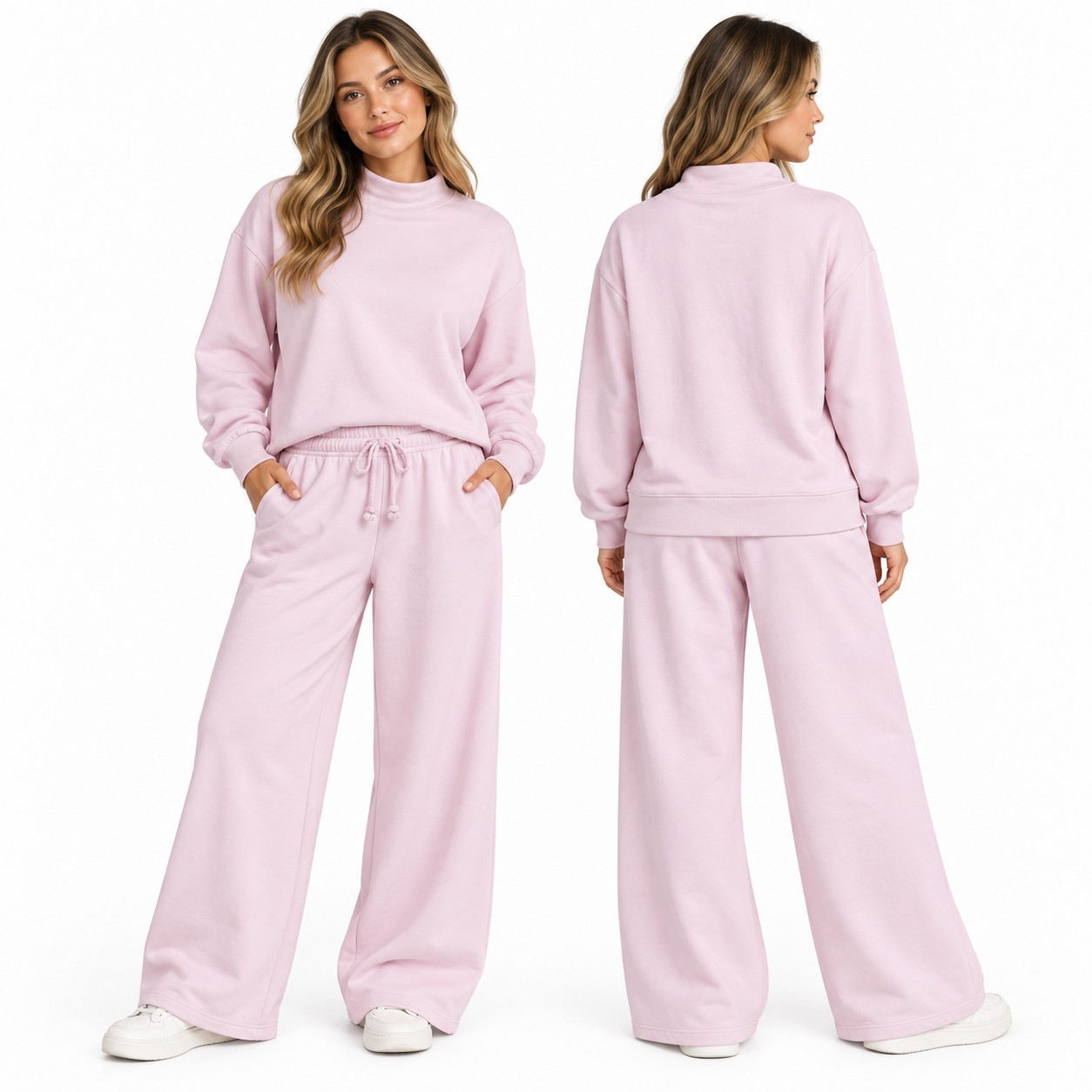 Anthropologie Daily Practice Pink Lounge Set Size M Coastal Grandmother...