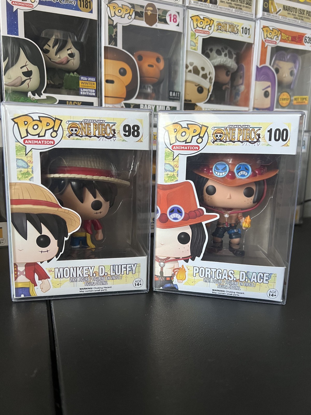 OG  Monkey D. Luffy #98 and Portgas D. Ace Funko #100
