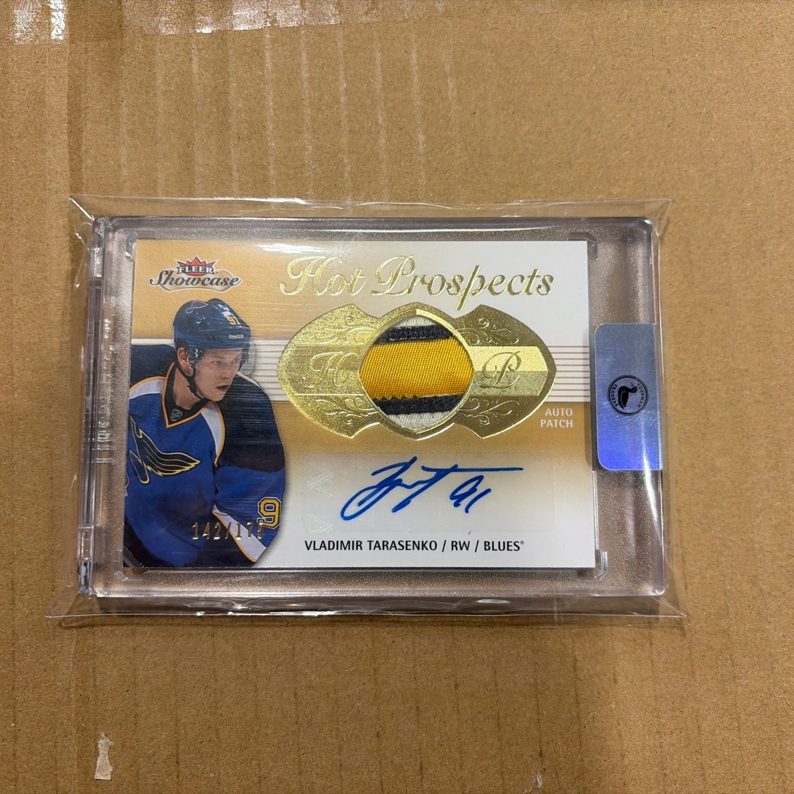 FLEER  VLADIMIR TARASENKO 210 HOT PROSPECTS PATCH AUTO /175