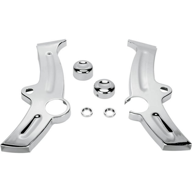 Kuryakyn Boomerang Frame Covers Chrome #7851 Harley Davidson