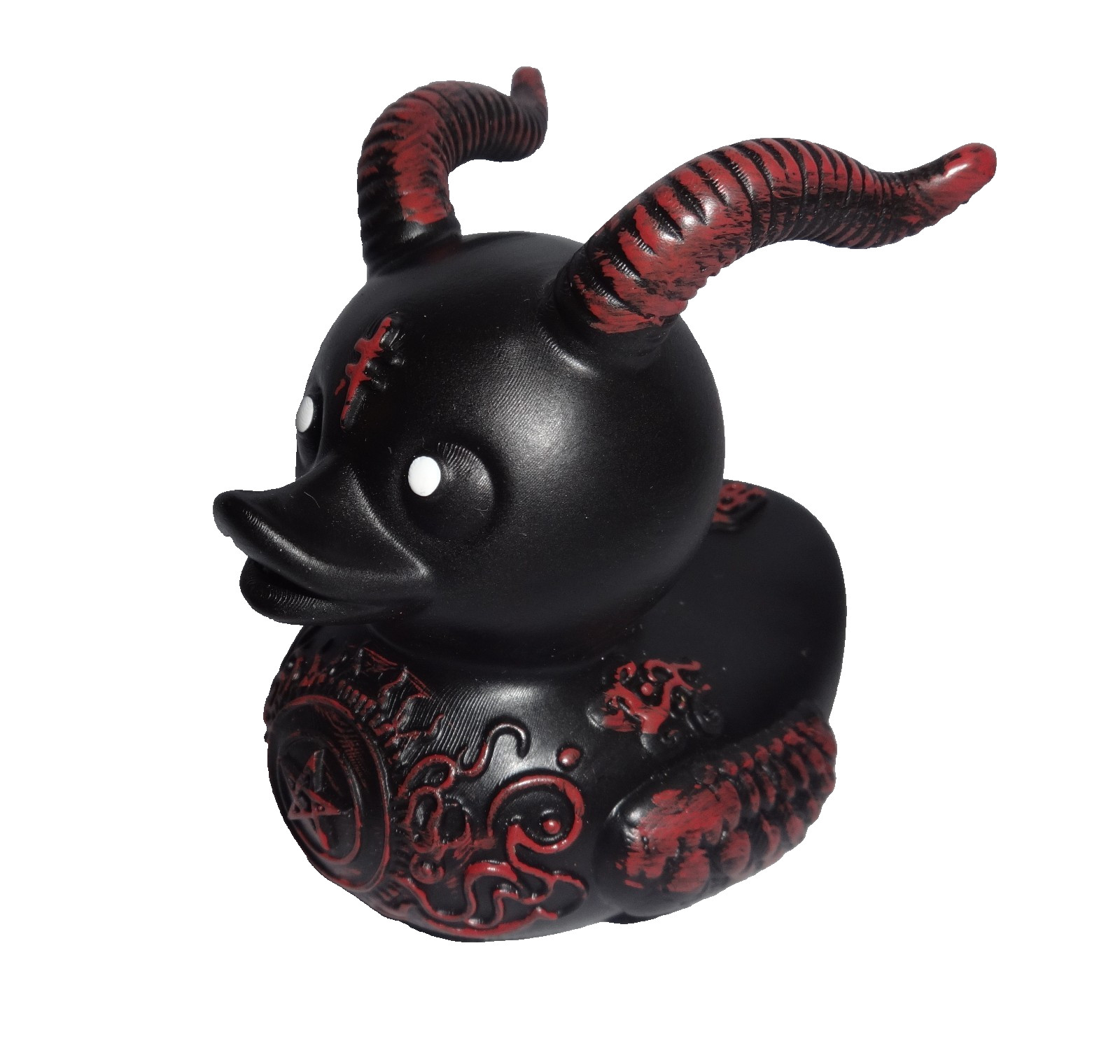 Resin Satanic Duck Punk Duck Rocker Ducks Lady Valentina Goth Home Desk Decor 3\