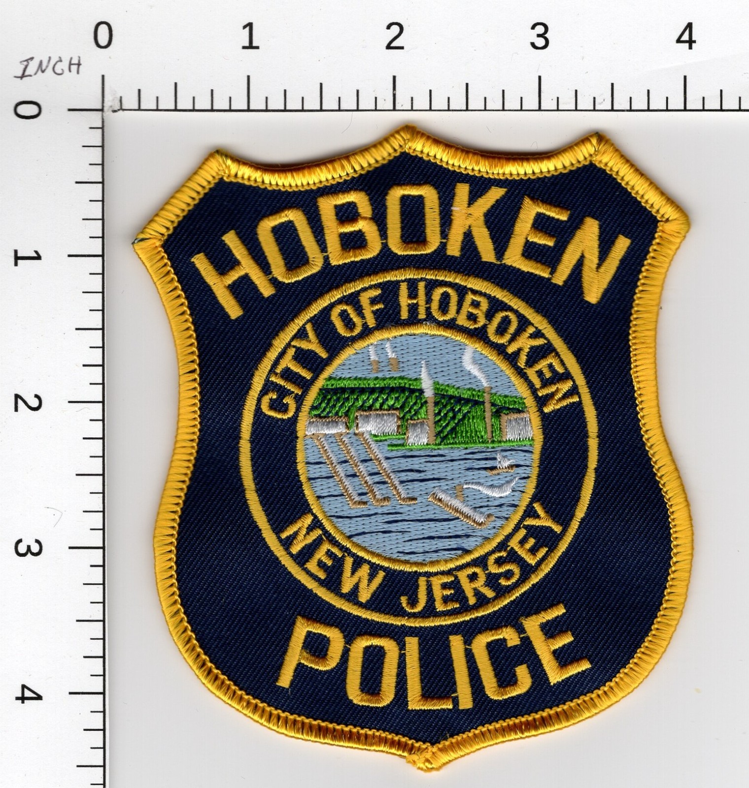 HOBOKEN -- NEW JERSEY  ^^^ COLLECTIBLE POLICE EMBROIDERED PATCH