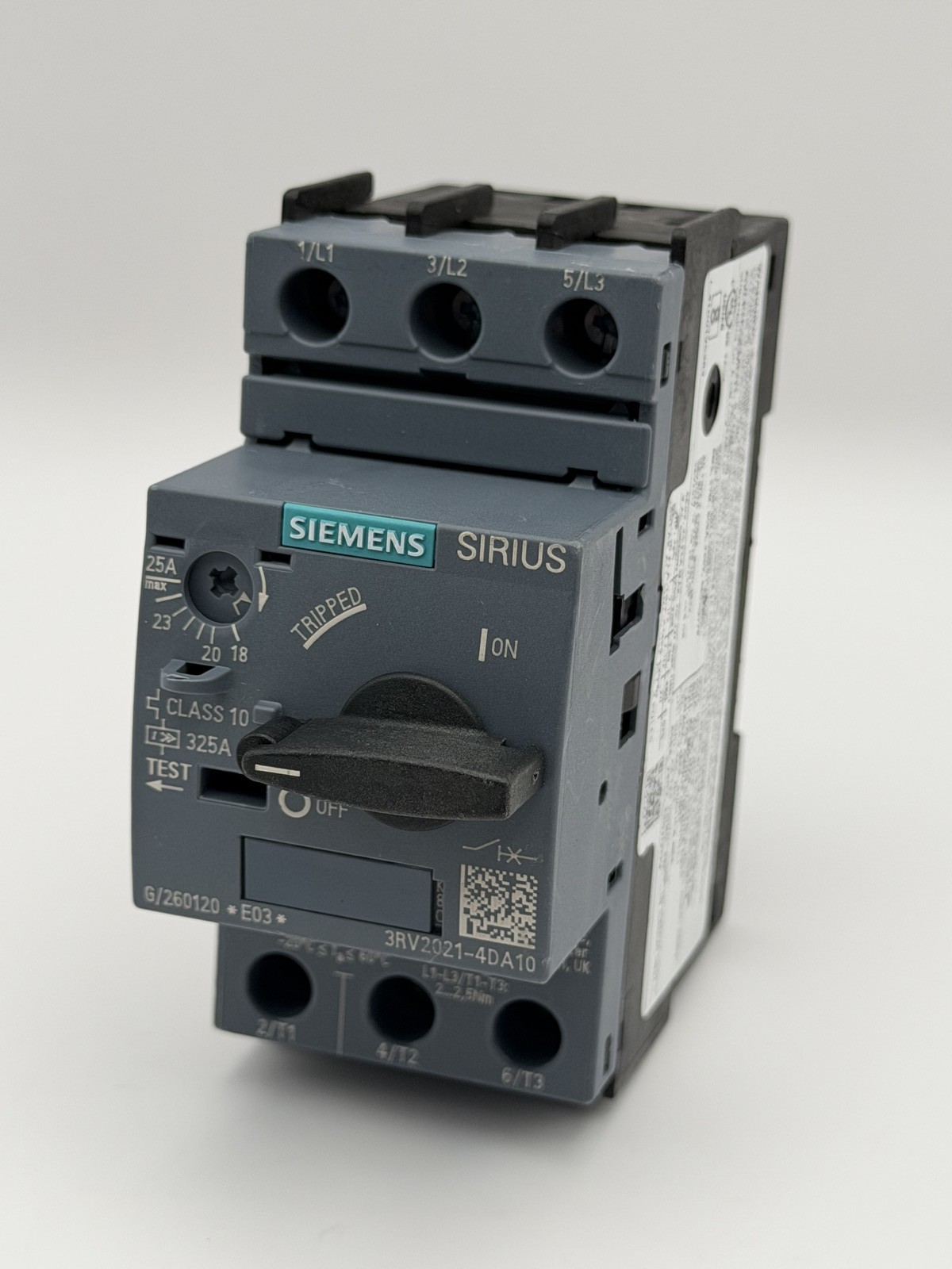 Siemens 3RV2021-4DA10 SIRIUS Motor Protection Circuit Breaker