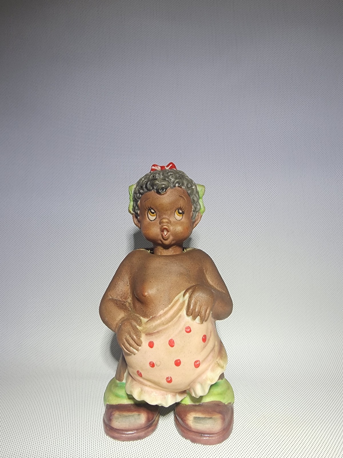 Vintage 1950s Ardalt Lenwile Japan 6530 B Black Americana Girl Nodder