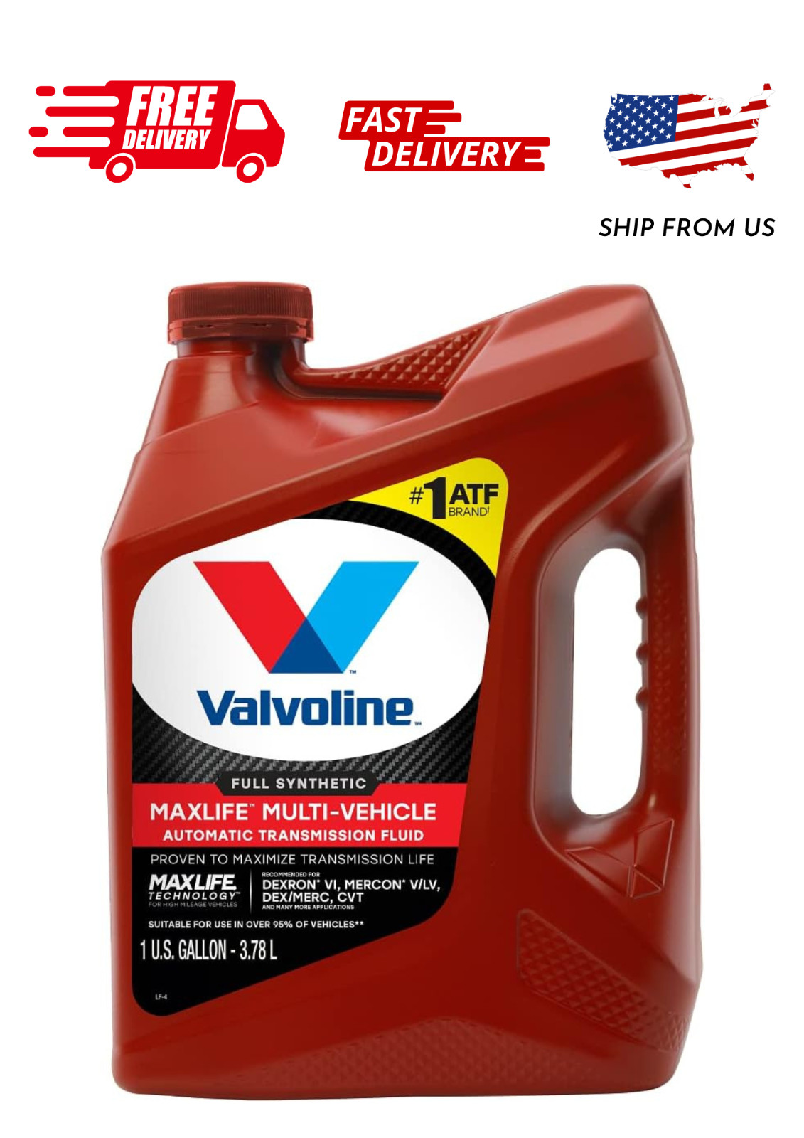 Valvoline MaxLife Multi-Vehicle ATF Full Synthetic Automatic Transmission Fluid