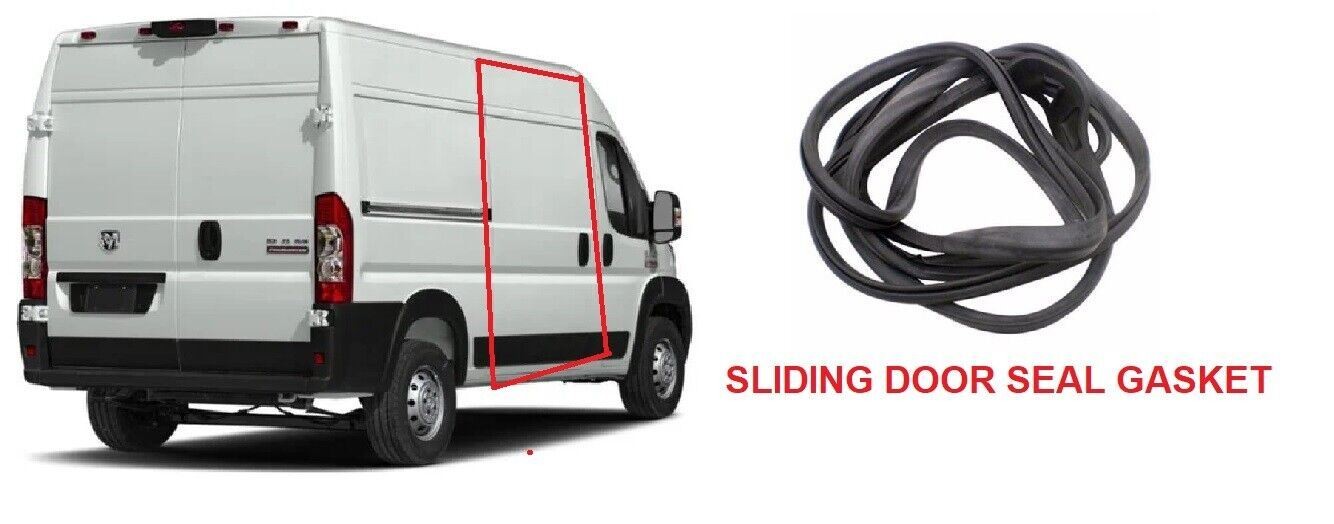 FIT FOR RAM PROMASTER RUBBER SLIDING DOOR SEAL GASKET 2014-2019