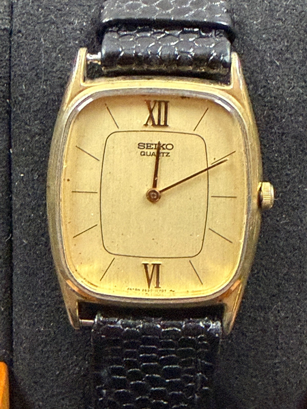 Vintage Seiko Chariot 2620-5050 Mens SGP Gold Plated Quartz Watch 26mm Japan Vintage Seiko Chariot 2620-5050 Mens SGP Gold Plated Quartz Watch 26mm Japan