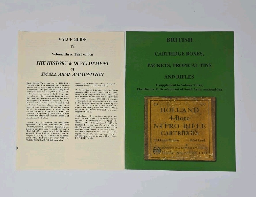 History & Development Small Arms Vol. 3 Hoyem 2 SUPPLEMENTS ONLY No Book