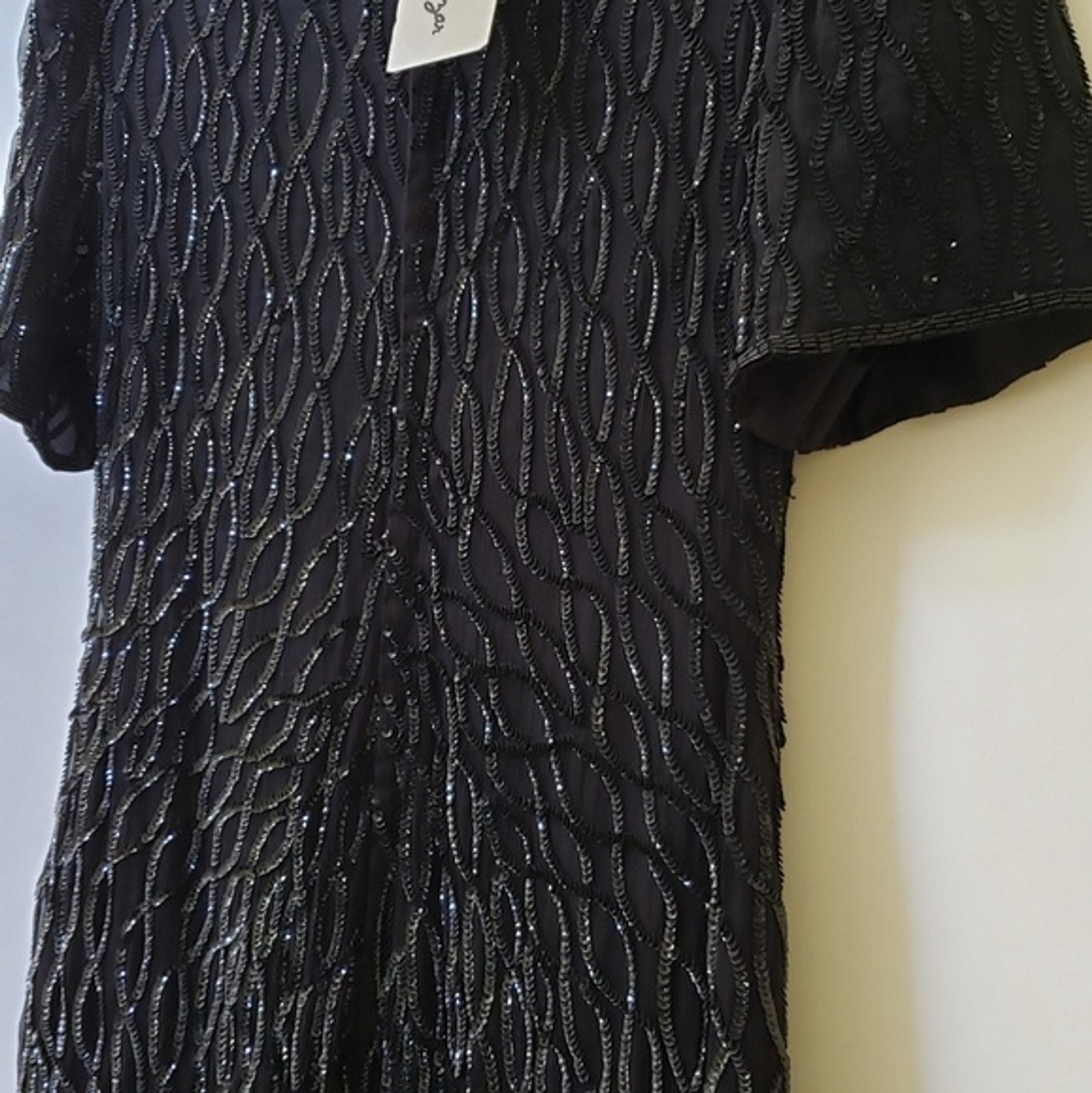 NWT Laurence Kazar Vintage Silk Dress Rare find with tags Handmade