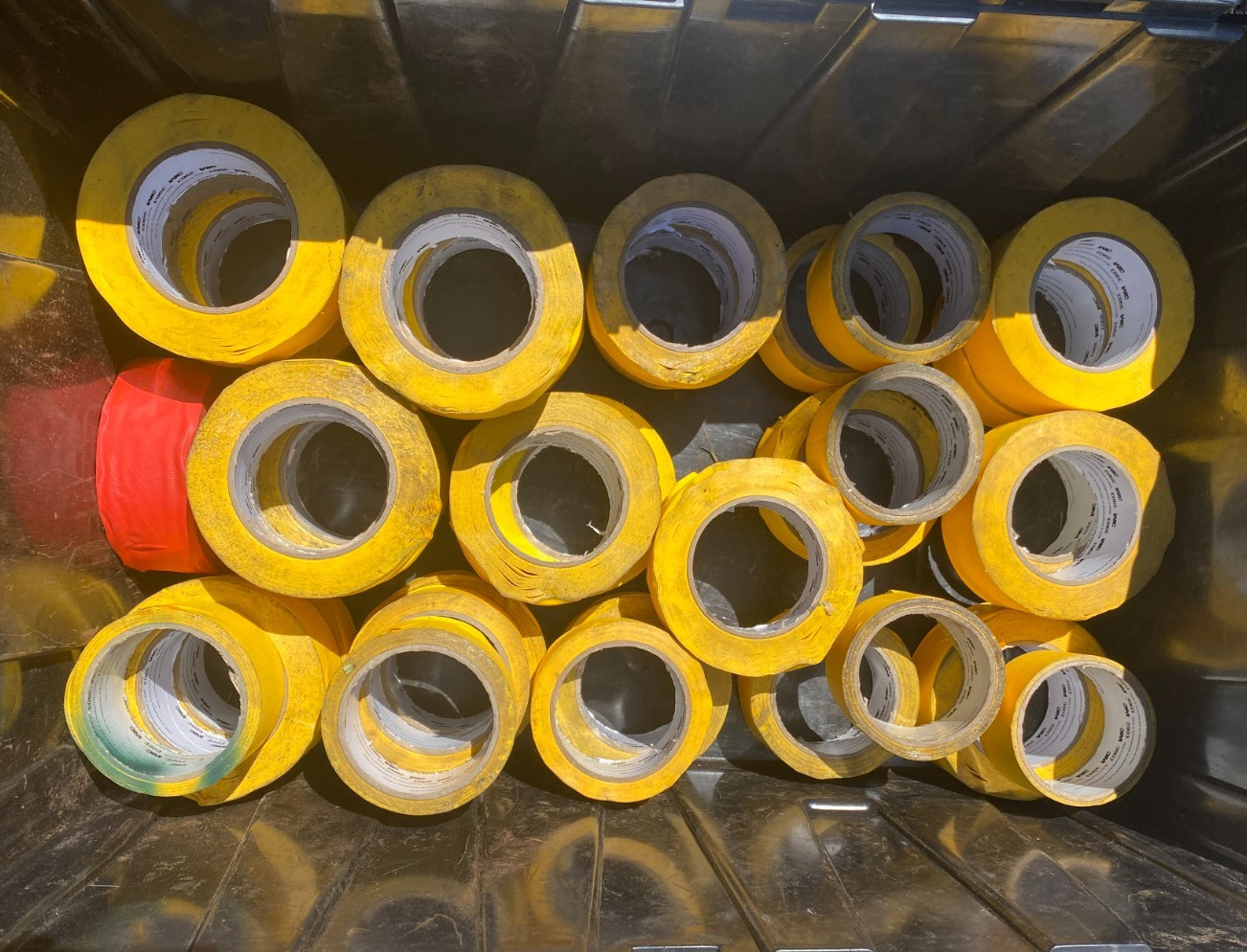 Bulk Lot 25+ 3M 3903 Yellow Vinyl Tape Multi-Purpose Industrial Safety Marking