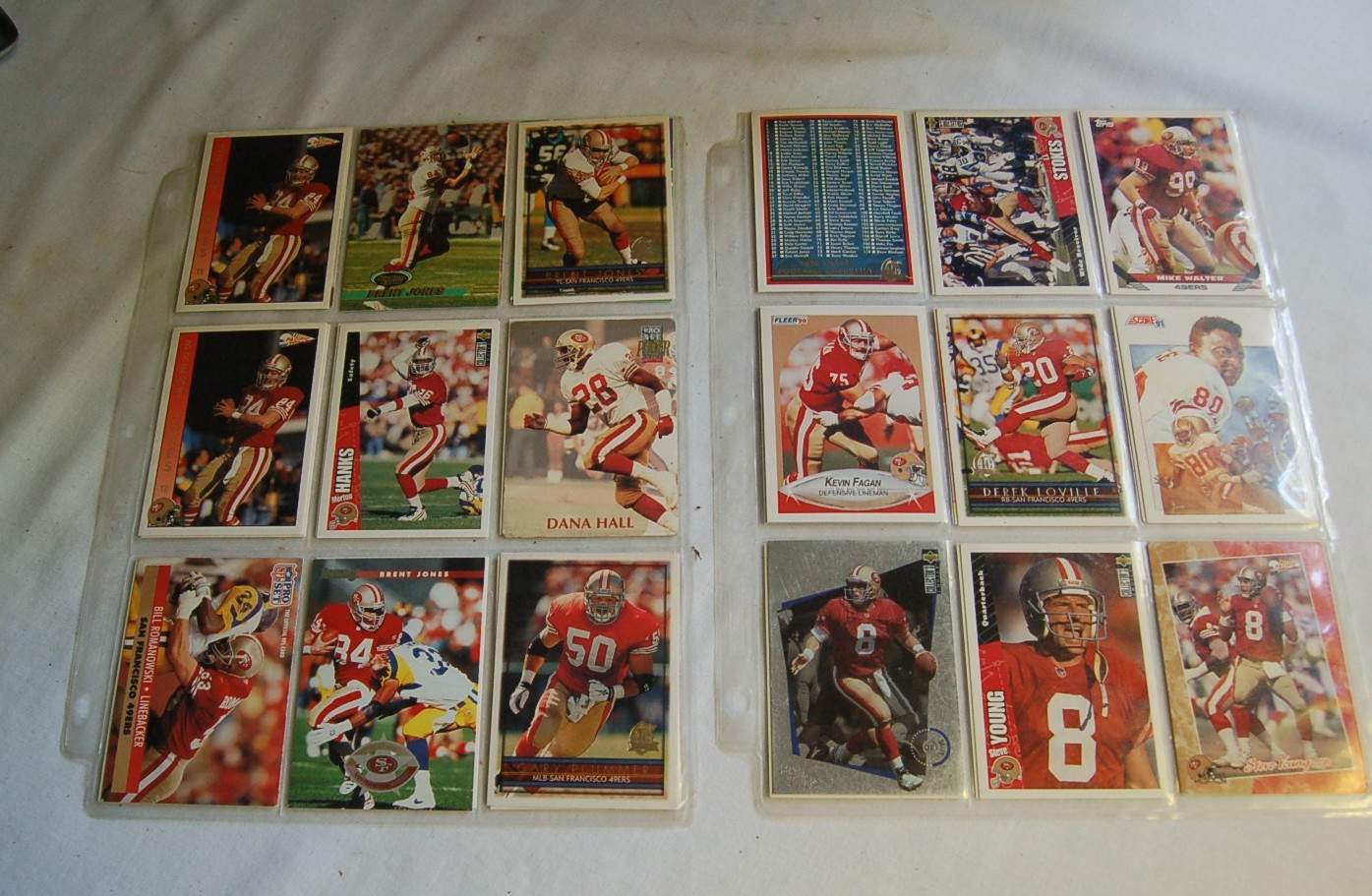 Misc San Francisco 49ers Team Lot 34 Cards Assorted Insert/Parallels
