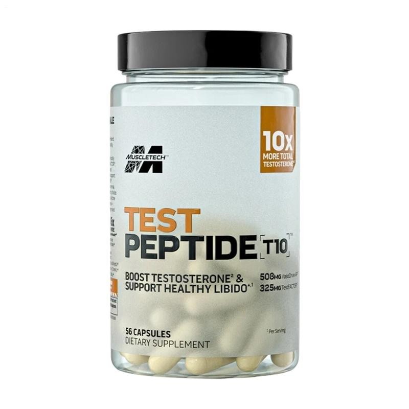 Muscletech Test Peptide T10 Dietary Supplement 56 Capsules