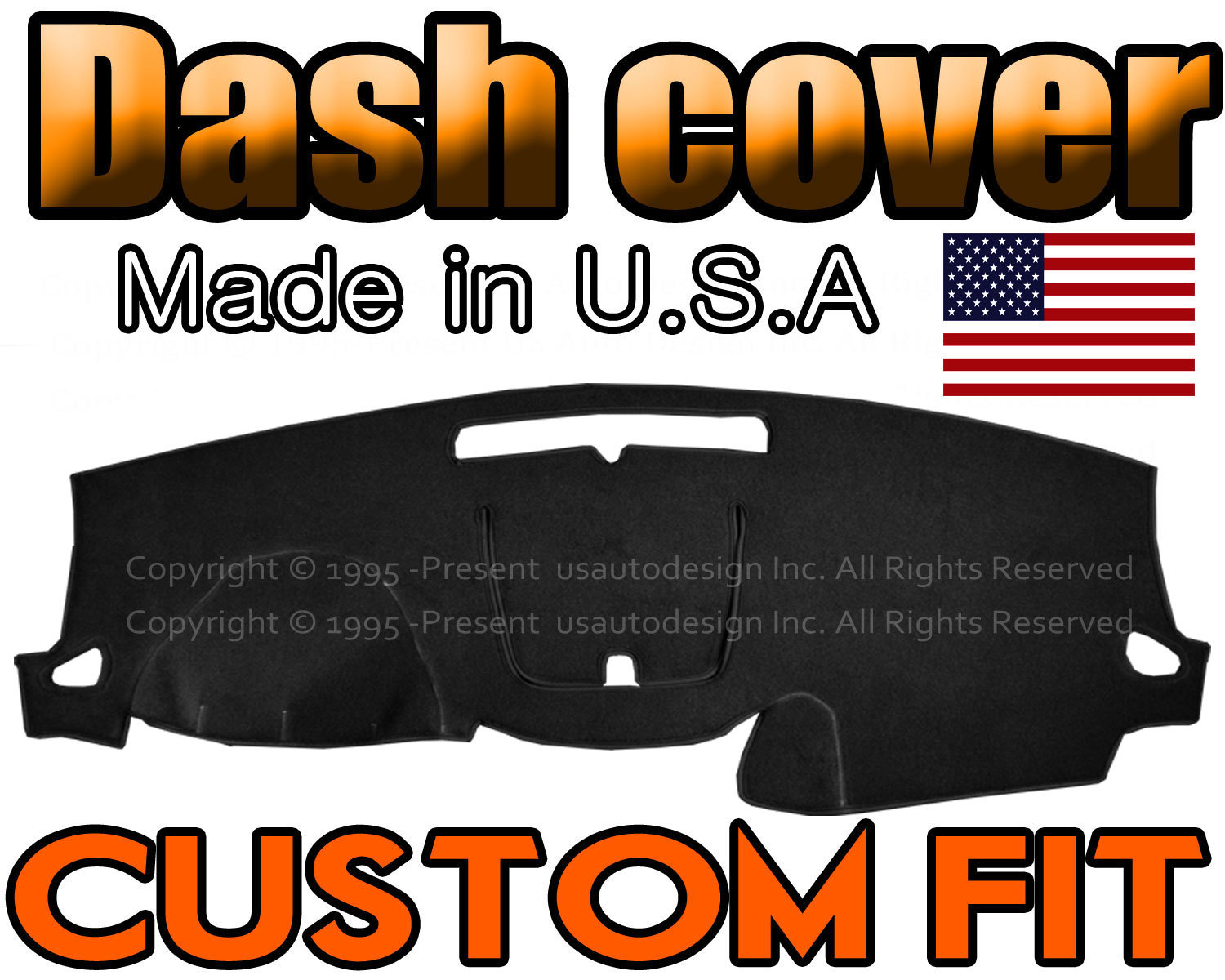 Fits 2013-2017  CHEVROLET TRAVERSE  DASH COVER MAT  DASHBOARD PAD / BLACK