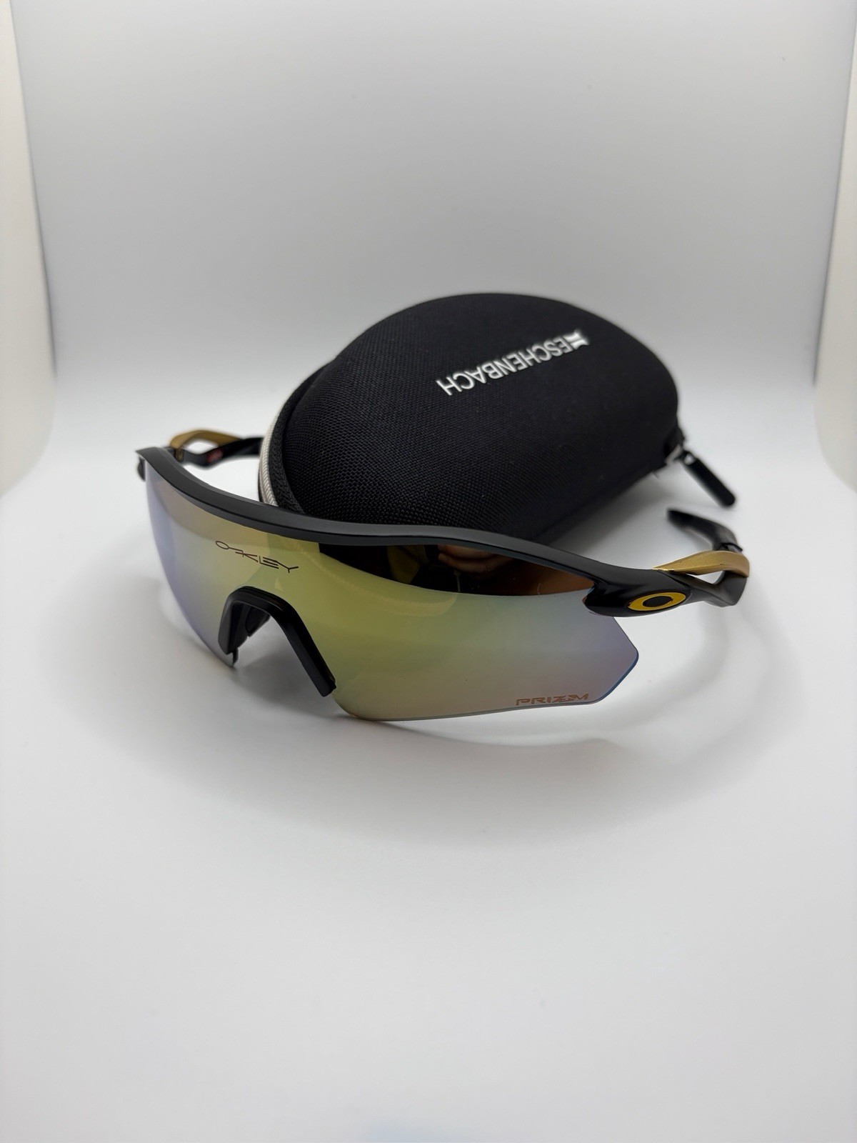 Oakley Radar Plate Sunglasses Black Gold Frame Yellow Gold Lens OO9495D-0436 Oakley Radar Plate Sunglasses Black Gold Frame Yellow Gold Lens OO9495D-0436