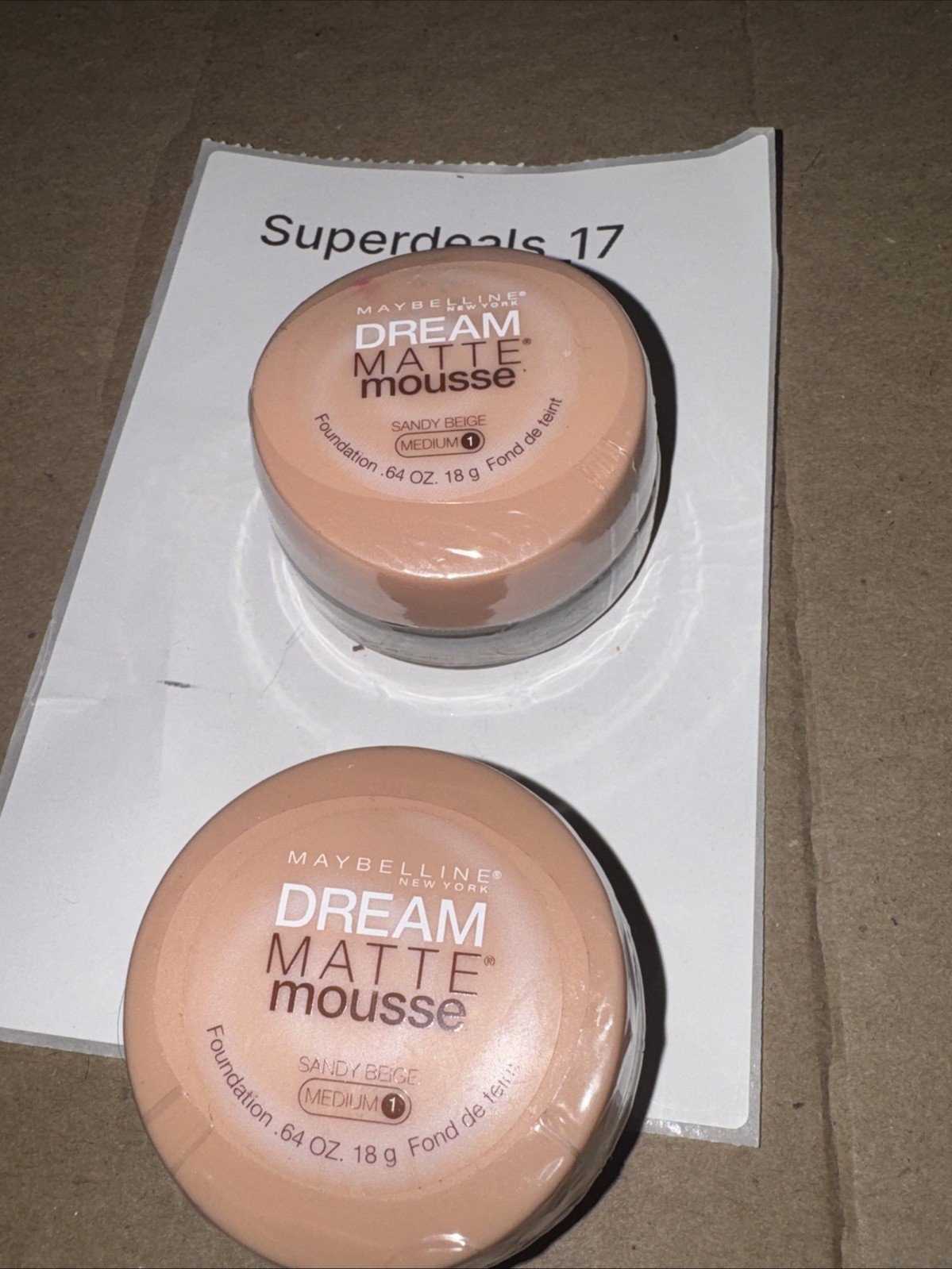 2x Sealed New Maybelline DREAM MATTE MOUSSE Foundation \