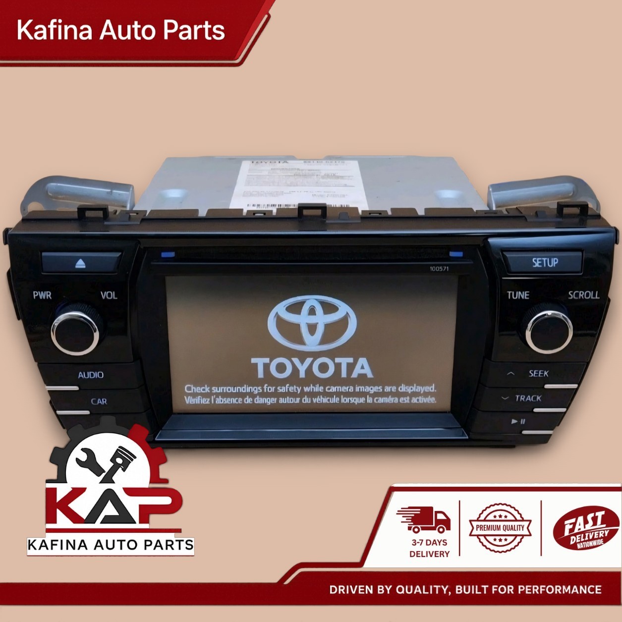 2014-2018 Toyota Corolla Radio FM AM CD player Touch Screen W/O Navigation OEM