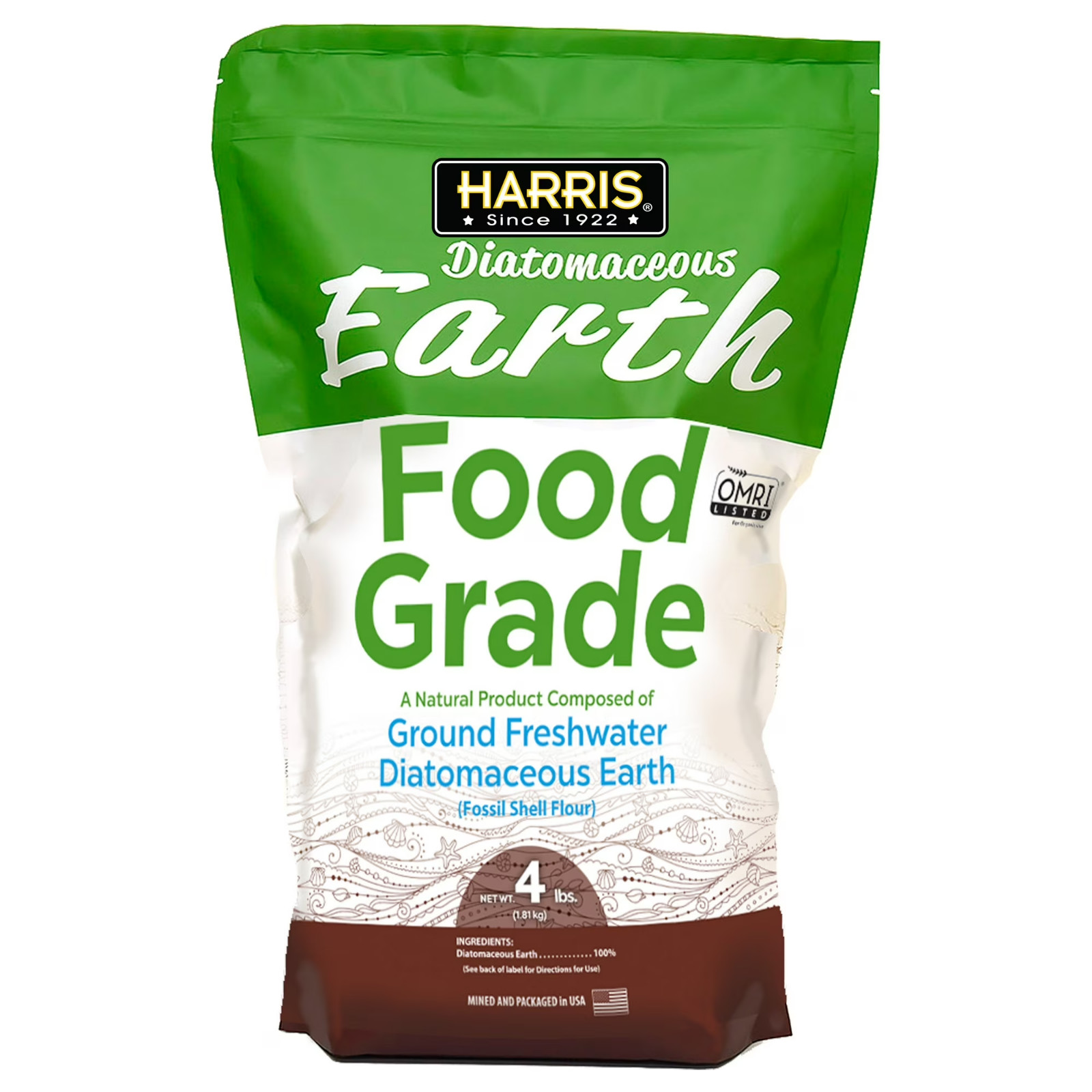 4 lbs. (64 oz.) Diatomaceous Earth Food Grade 100% 4 lbs. (64 oz.) Diatomaceous Earth Food Grade 100%