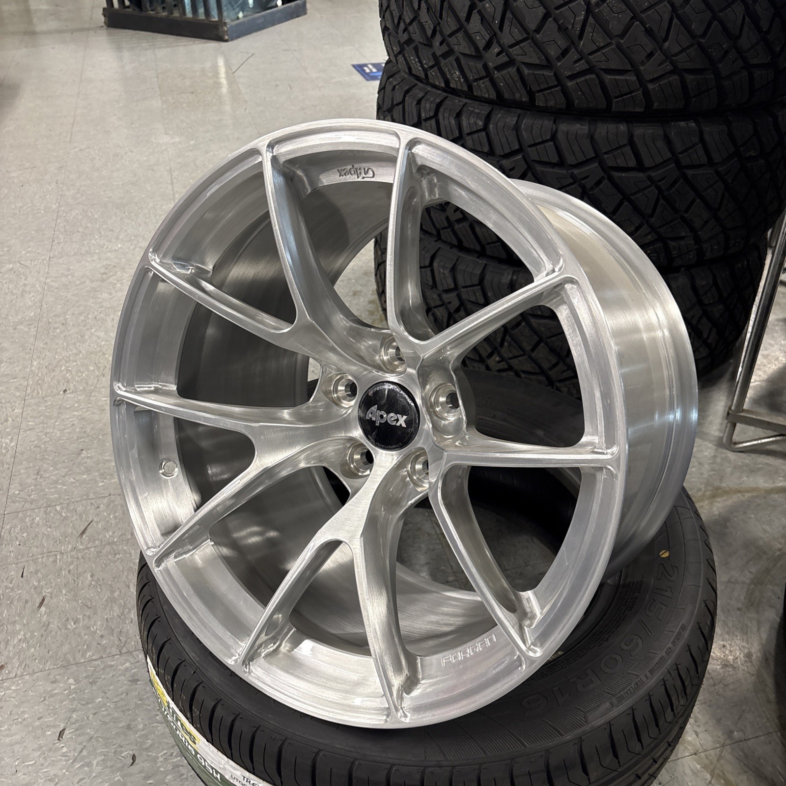 Apex Wheel 18x11 VS-5RS Brushed Clear 5x120 Offset +7 Apex Wheel 18x11 VS-5RS Brushed Clear 5x120 Offset +7