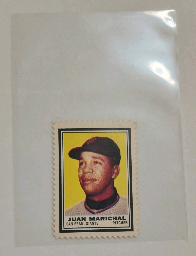 1962 Topps - Juan Marichal Stamp In Pristine Condition. A Rare Piece Of Baseball