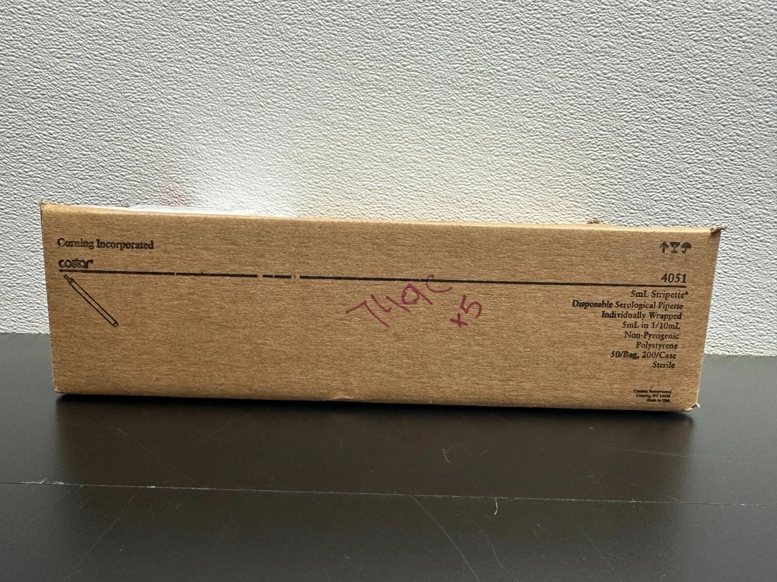 Corning Costar REF 4051 Stripette Serological Pipette 5mL Case