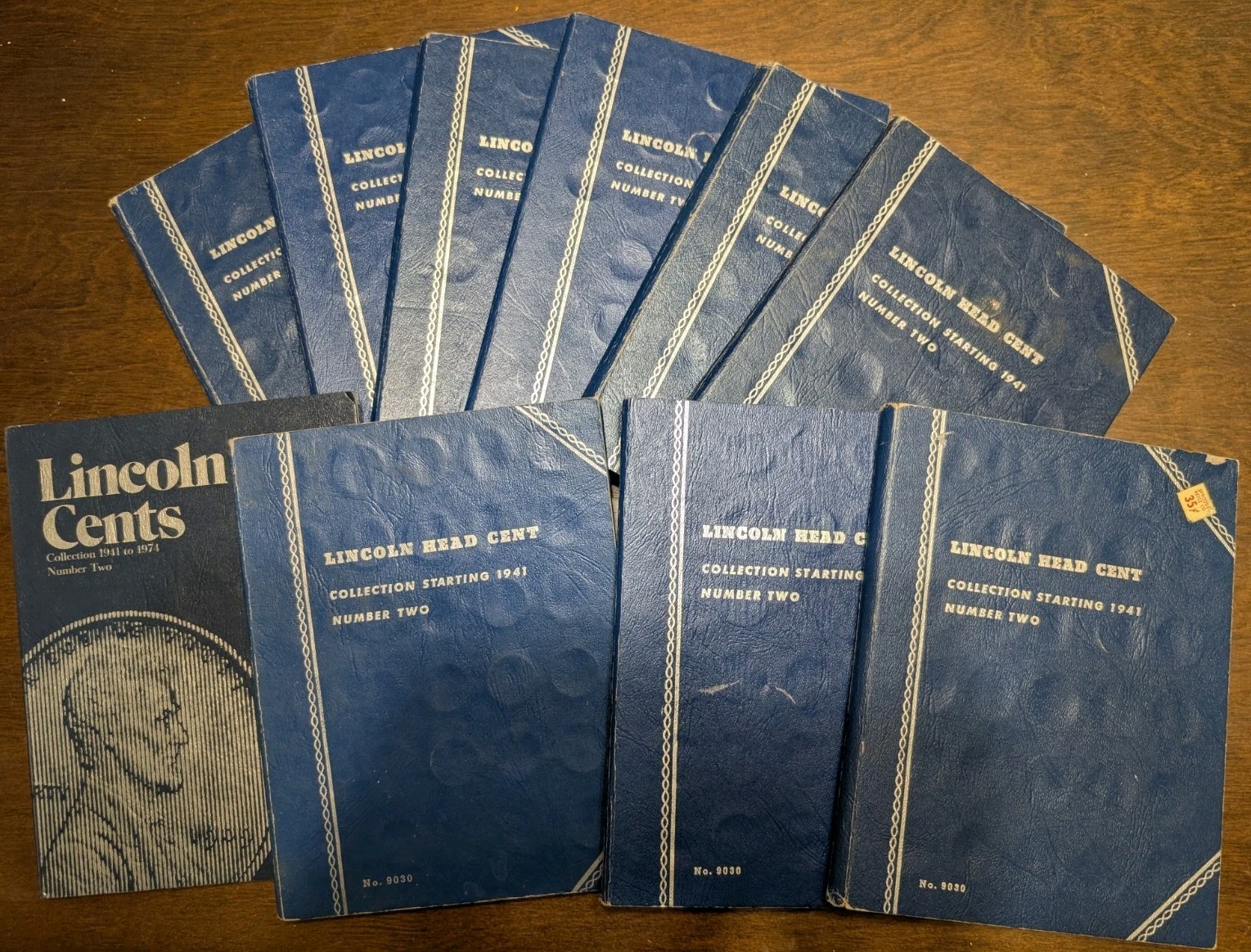 Completed Used Whitman Lincoln Cent #2 Coin Folder Book 1941-1975 87 Coins