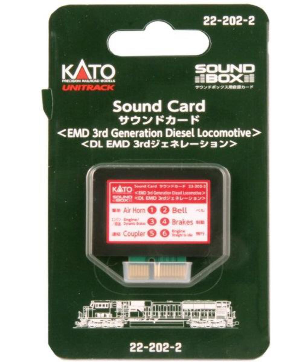 Kato 22-202-2 A Scale 3rd Gen EMD Diesel Sound Files Card Fits Soundbox New