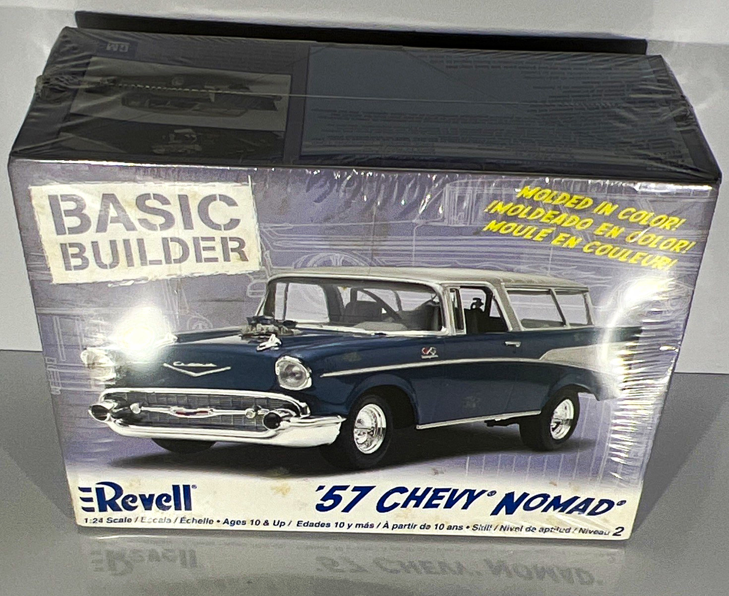 Vintage Revell 1/24 1957 Chevy Nomad Basic Builder Model Kit 85-0856 sealed Vintage Revell 1/24 1957 Chevy Nomad Basic Builder Model Kit 85-0856 sealed