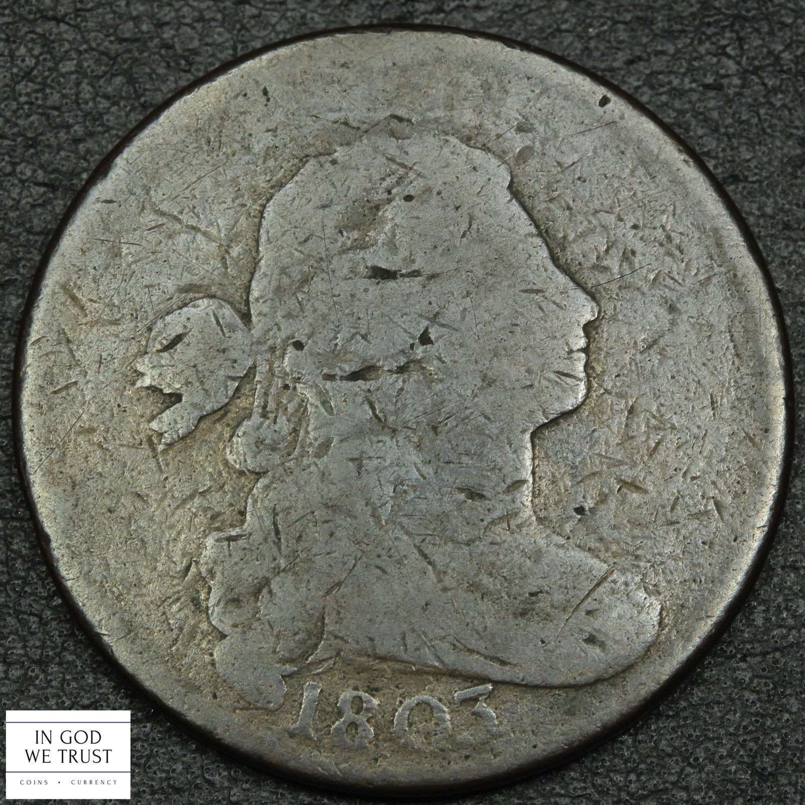 1803 Small Date, Large Fraction Draped Bust Copper Large Cent 1C 1803 Small Date, Large Fraction Draped Bust Copper Large Cent 1C