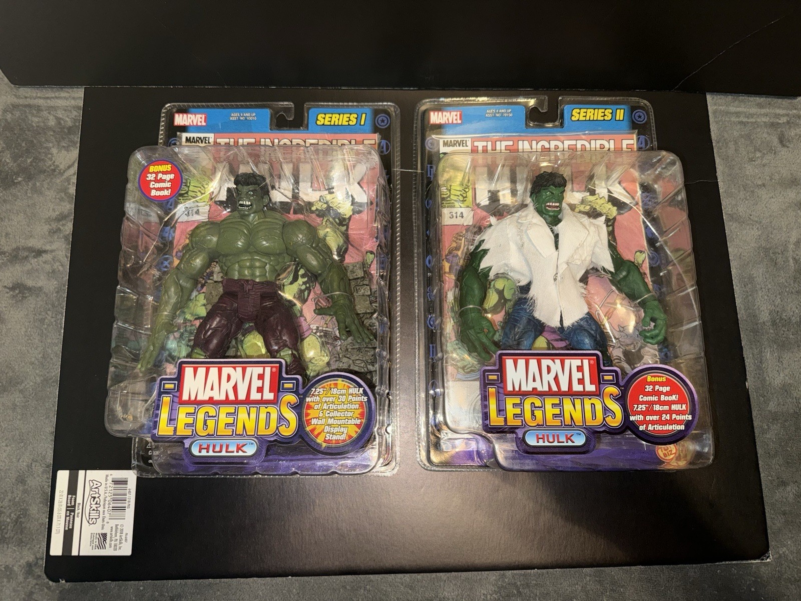 VINTAGE MARVEL LEGENDS SERIES 1 & 2 INCREDIBLE HULK ACTION FIGURE TOYBIZ 2002