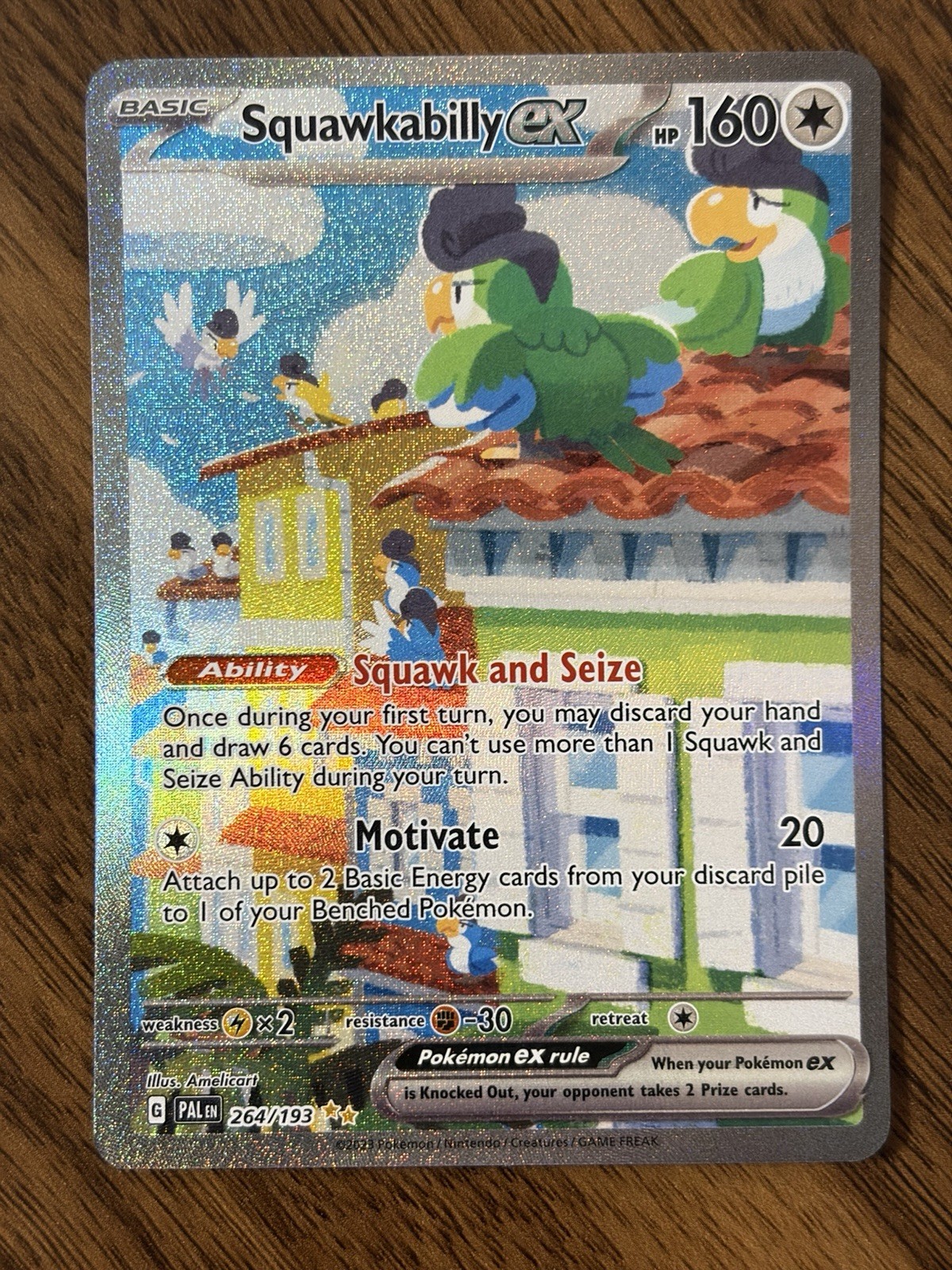 Squawkabilly ex 264/193 Sv02: Paldea Evolved Holo