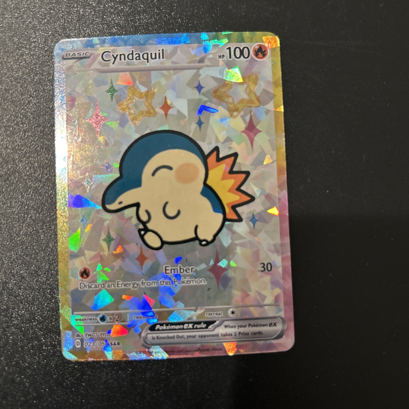 Pokemon Cyndaquil Special Doujin Art Starry Holo Card Pokemon Cyndaquil Special Doujin Art Starry Holo Card