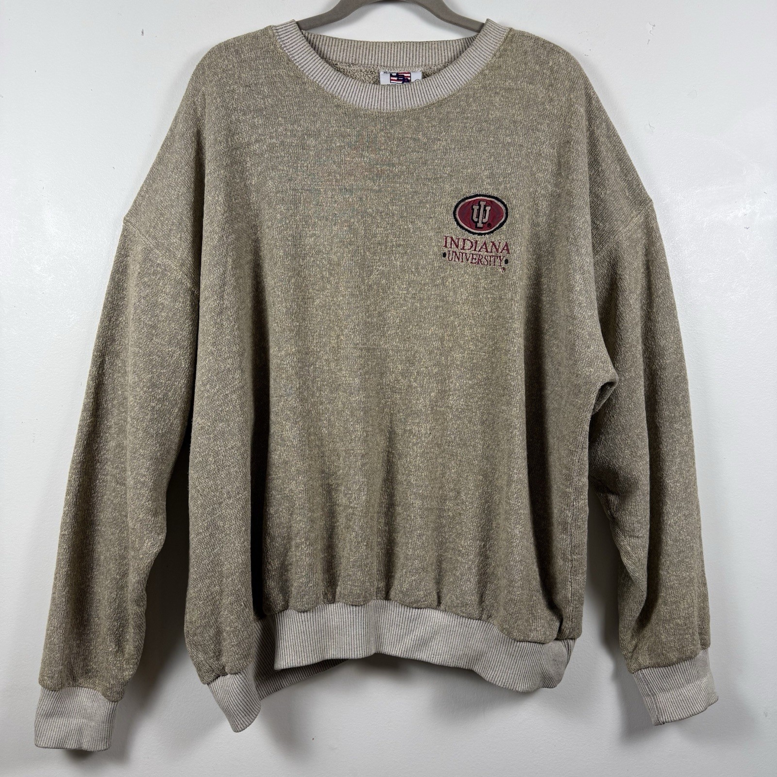 Vtg 90s IU Hoosiers Indiana University Crewneck Sweatshirt Men’s SZ XXL USA Made