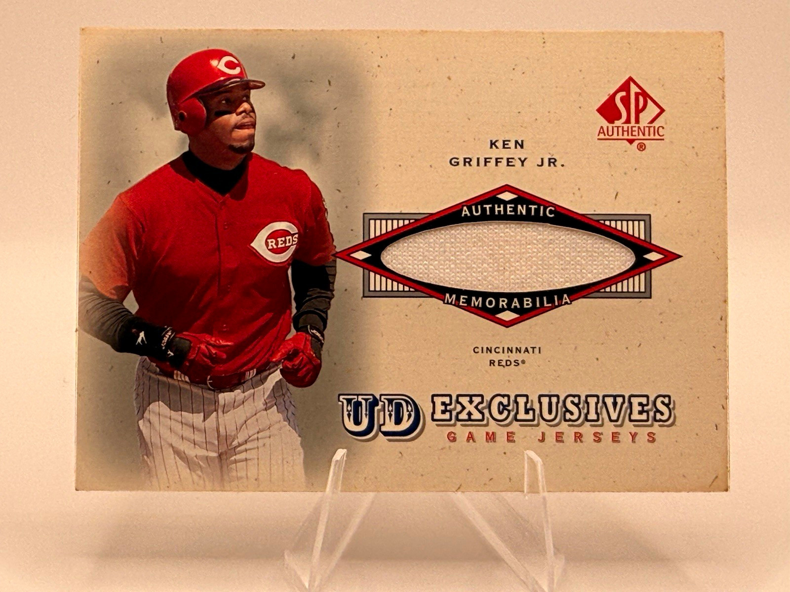 Upper Deck 2001 SP Authentic UD Exclusives Game Jerseys Ken Griffey Jr #UD-KG