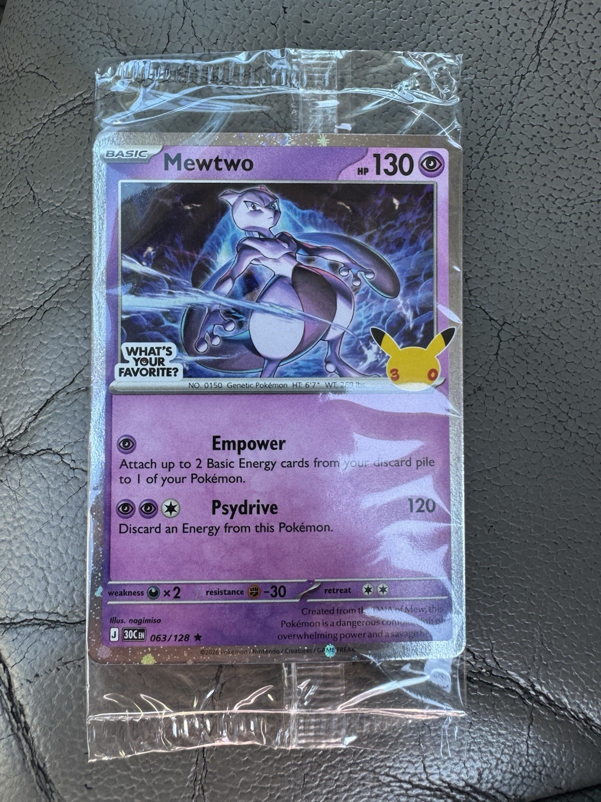Target Mewtwo Pokemon Promo Family Event 30th Anniversary (Sealed) Target Mewtwo Pokemon Promo Family Event 30th Anniversary (Sealed)