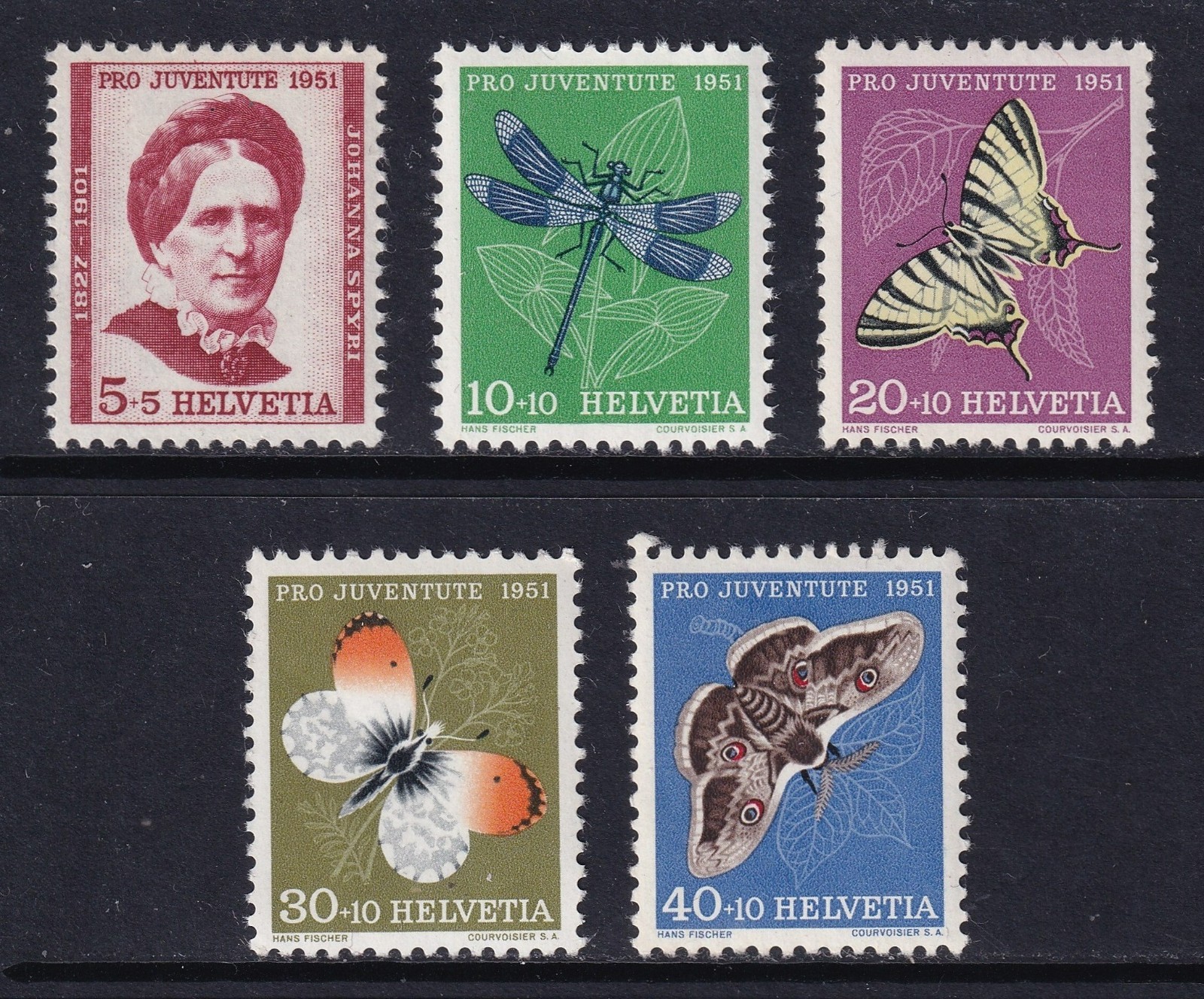 SWITZERLAND 1951 Pro Juventute set of 4 SG J137-J141 MNH/** (CV £13) SWITZERLAND 1951 Pro Juventute set of 4 SG J137-J141 MNH/** (CV £13)