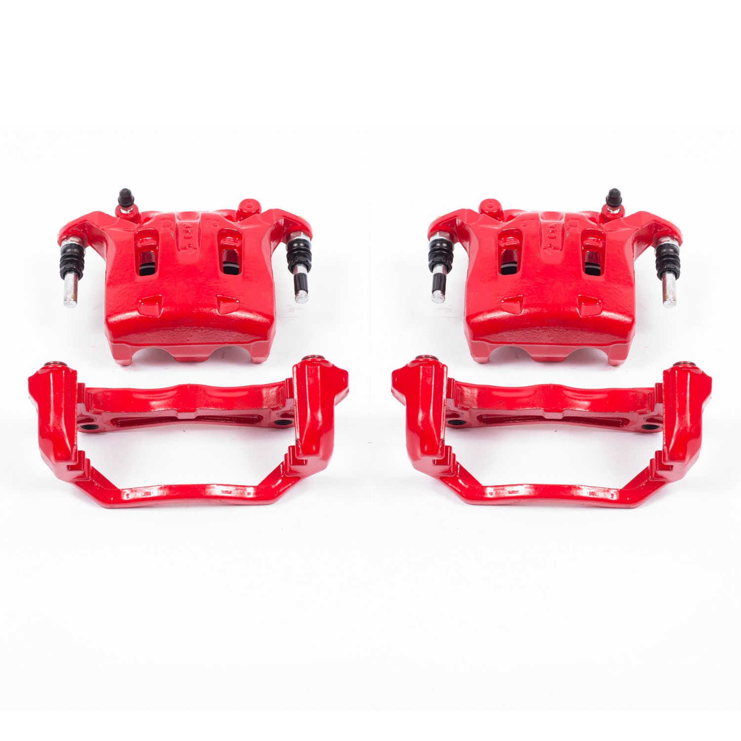 Power Stop for 08-12 Infiniti EX35 Front Red Calipers w/Brackets - Pair