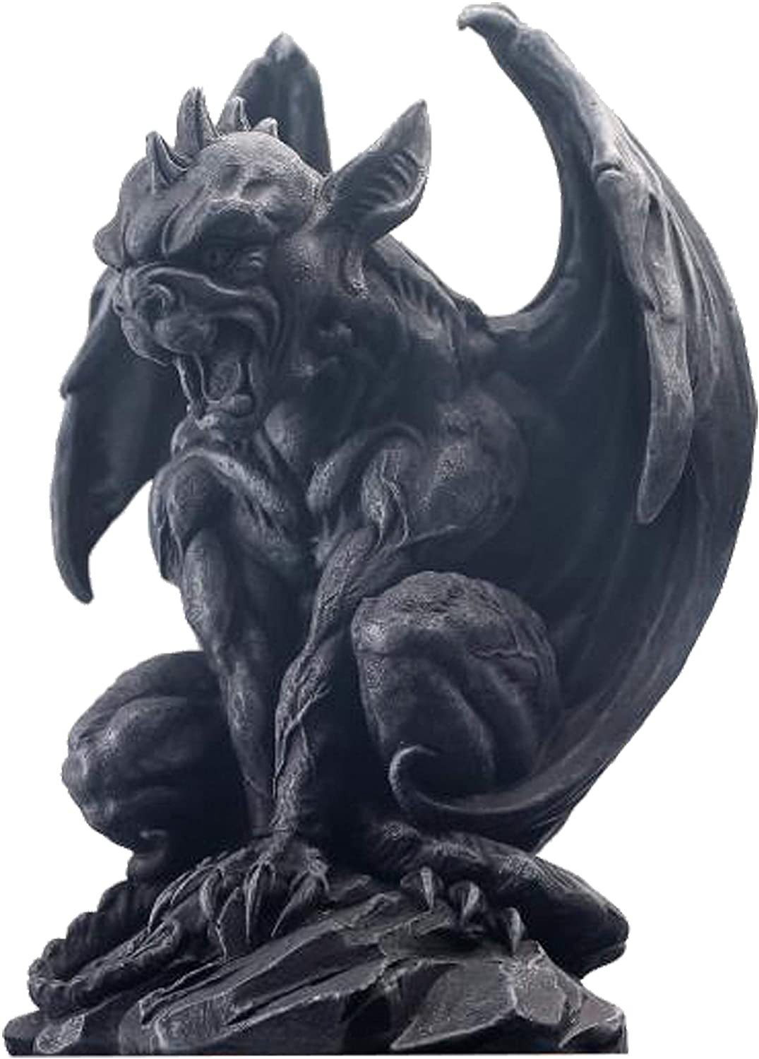 Winged Gargoyle Statue Indoor Outdoor Home Decor Sitting Guardian Sculpture Hall