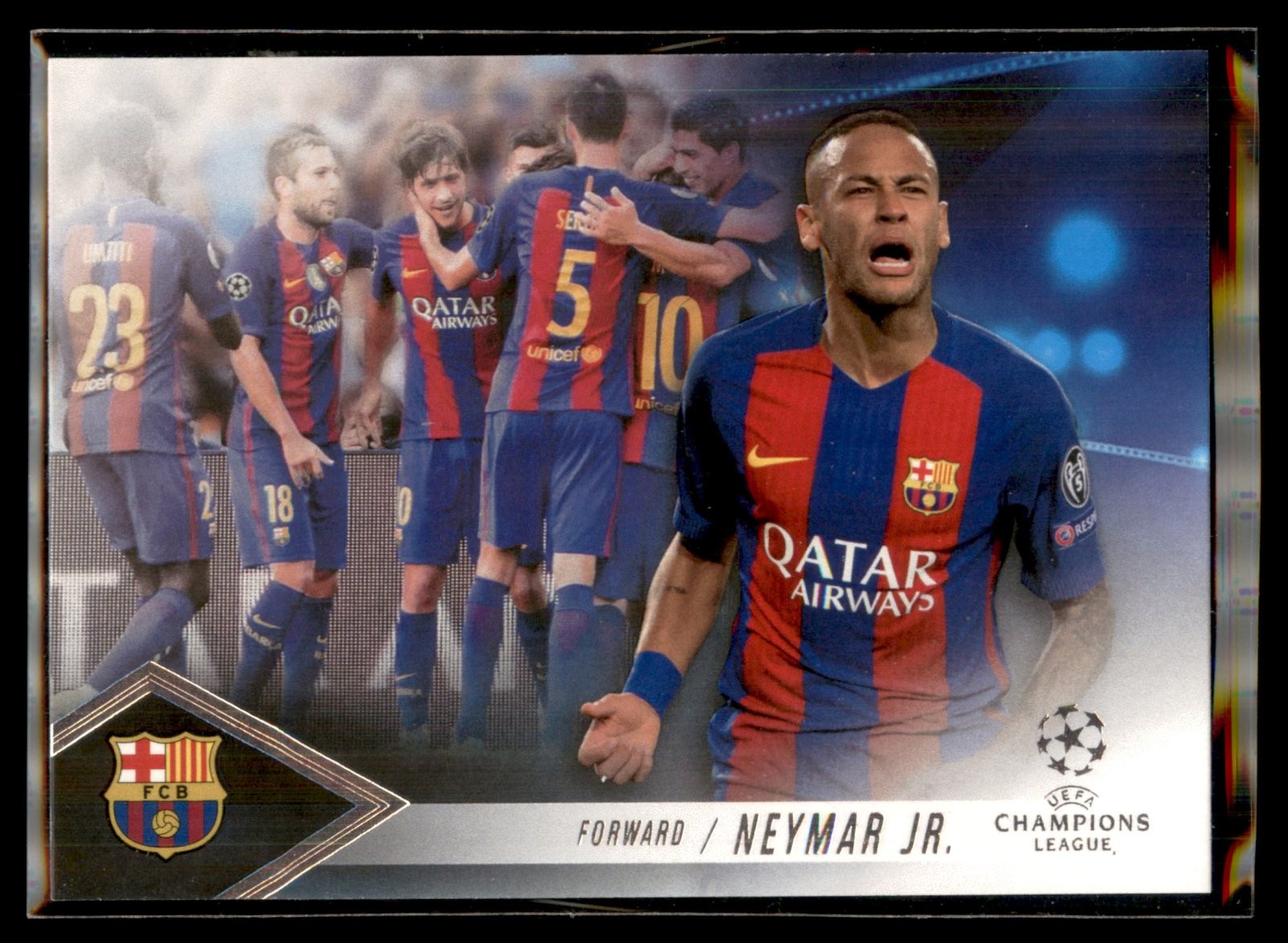 2016-17 Topps UEFA Champions League Showcase Champions Pedigree Neymar Jr
