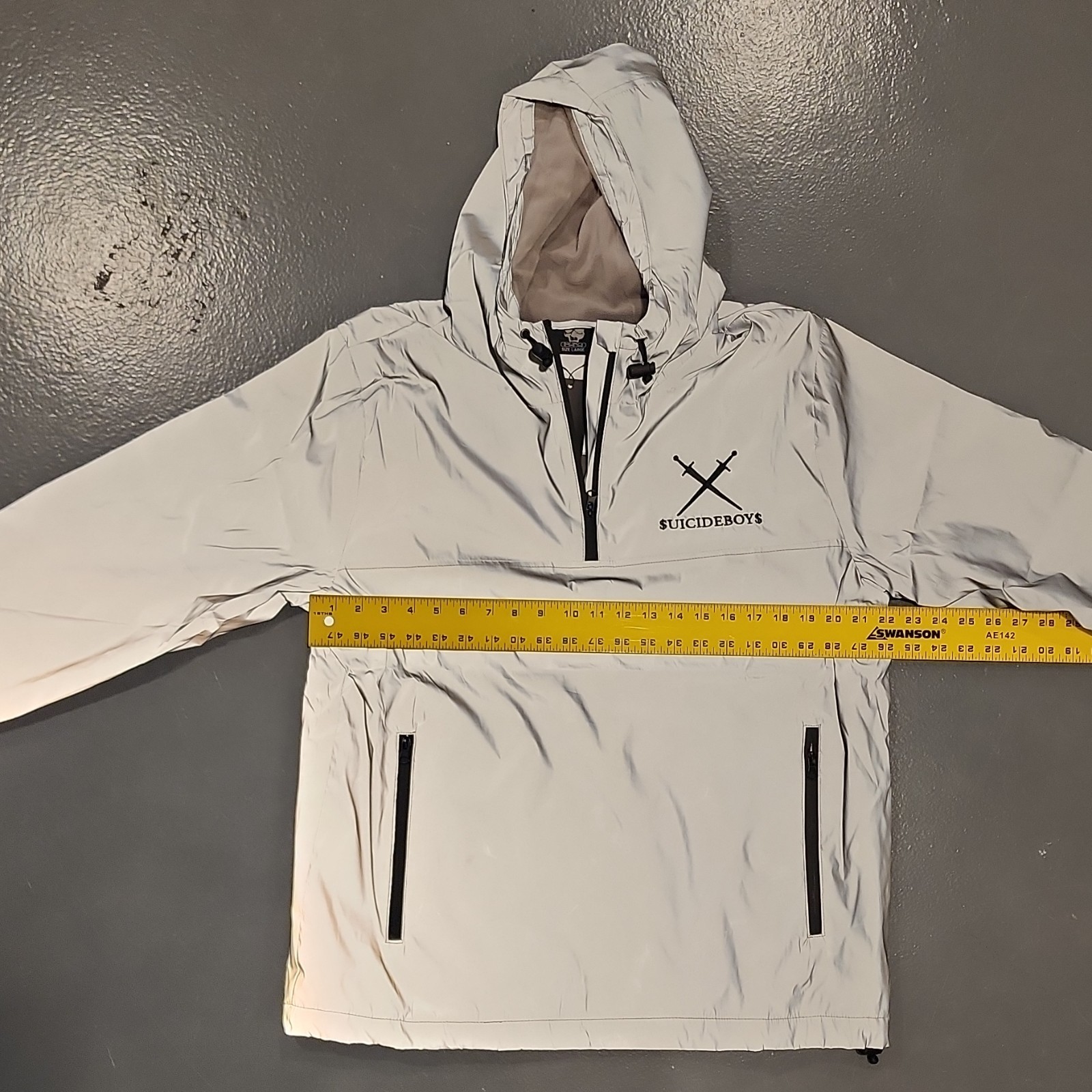G59 $uicideboy$ Shelter Jacket Reflective Hi Vis G59 $uicideboy$ Shelter Jacket Reflective Hi Vis