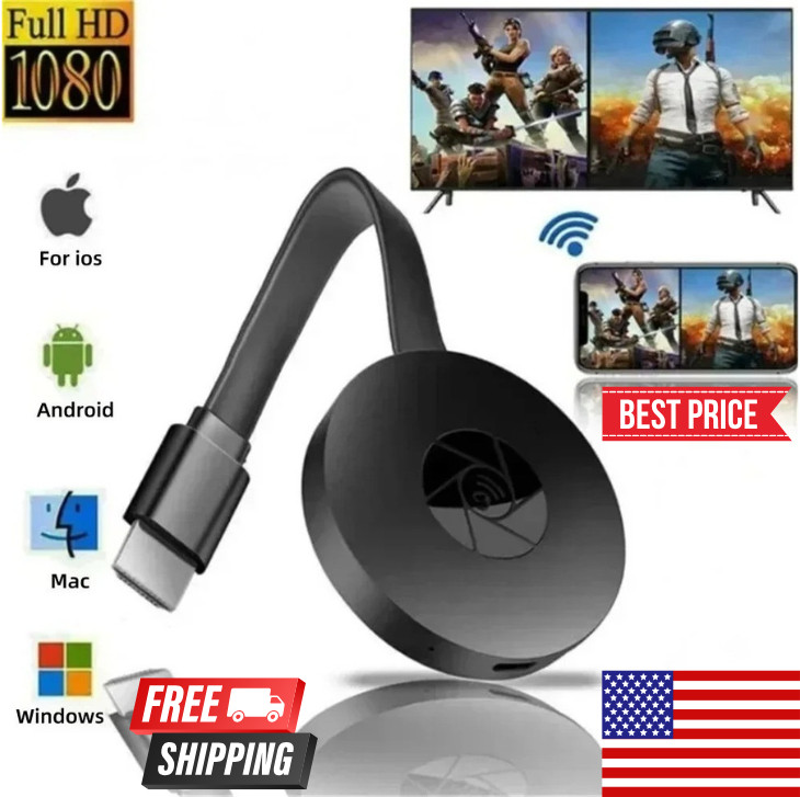 For Chromecast Google Wireless HDMI-Compatible HD Display Media Streaming_Video