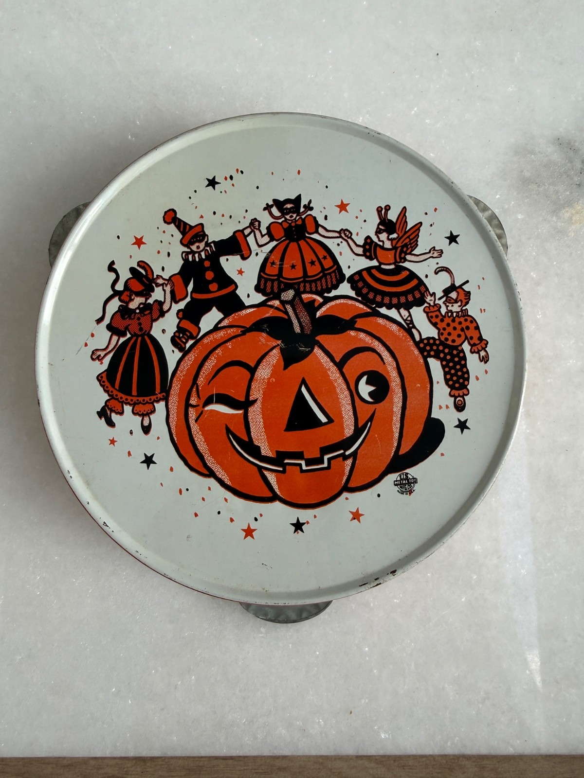 Vintage 1950’s Halloween Tambourine 6 Vintage 1950’s Halloween Tambourine 6