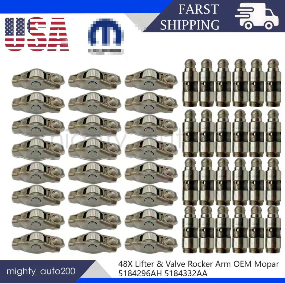 48X Lifter & Valve Rocker Arm OEM Mopar 5184296AH 5184332AA