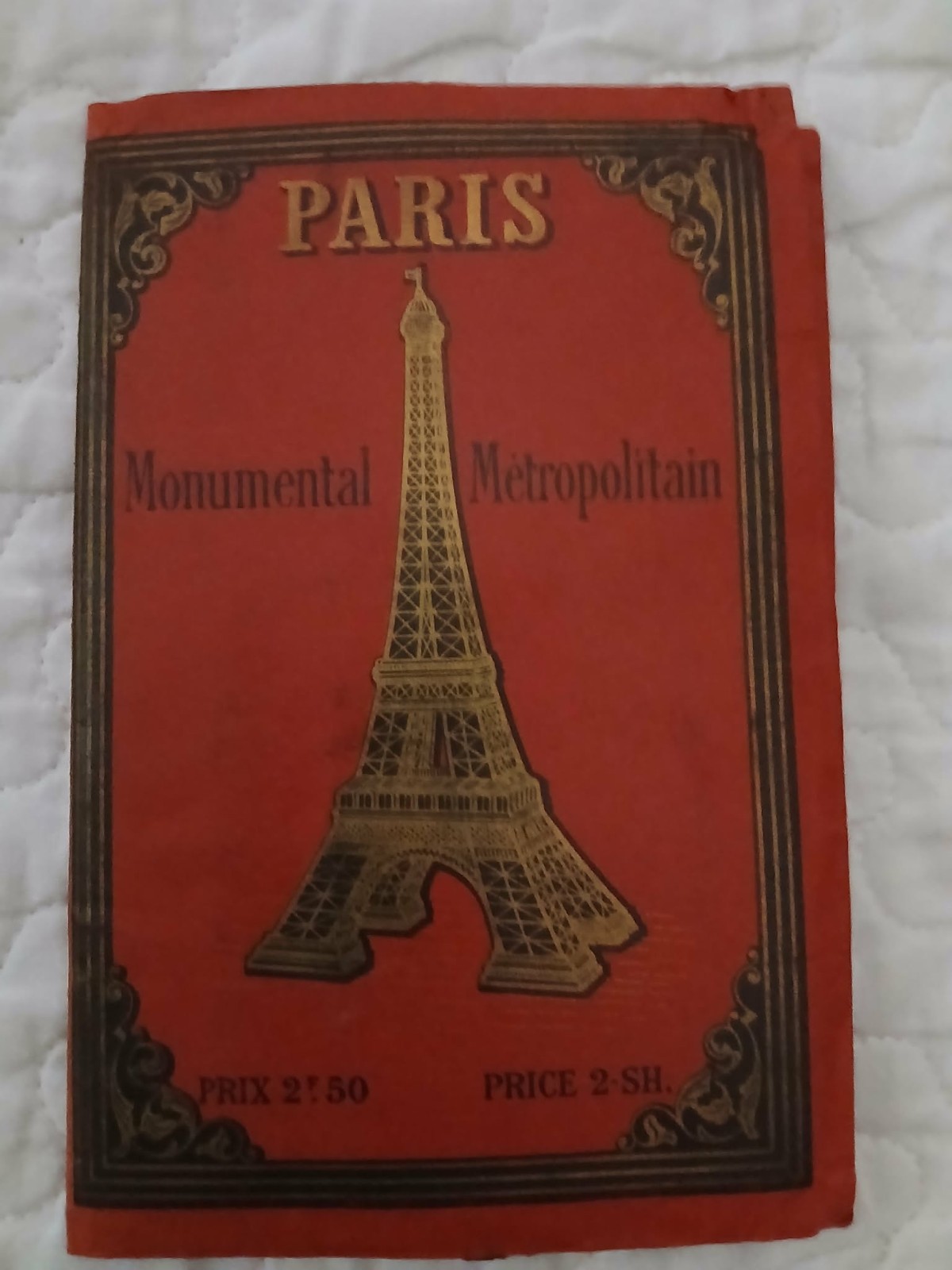 Vintage Map - Paris Monumental Metropolitan (circa 1900-1920) Vintage Map - Paris Monumental Metropolitan (circa 1900-1920)